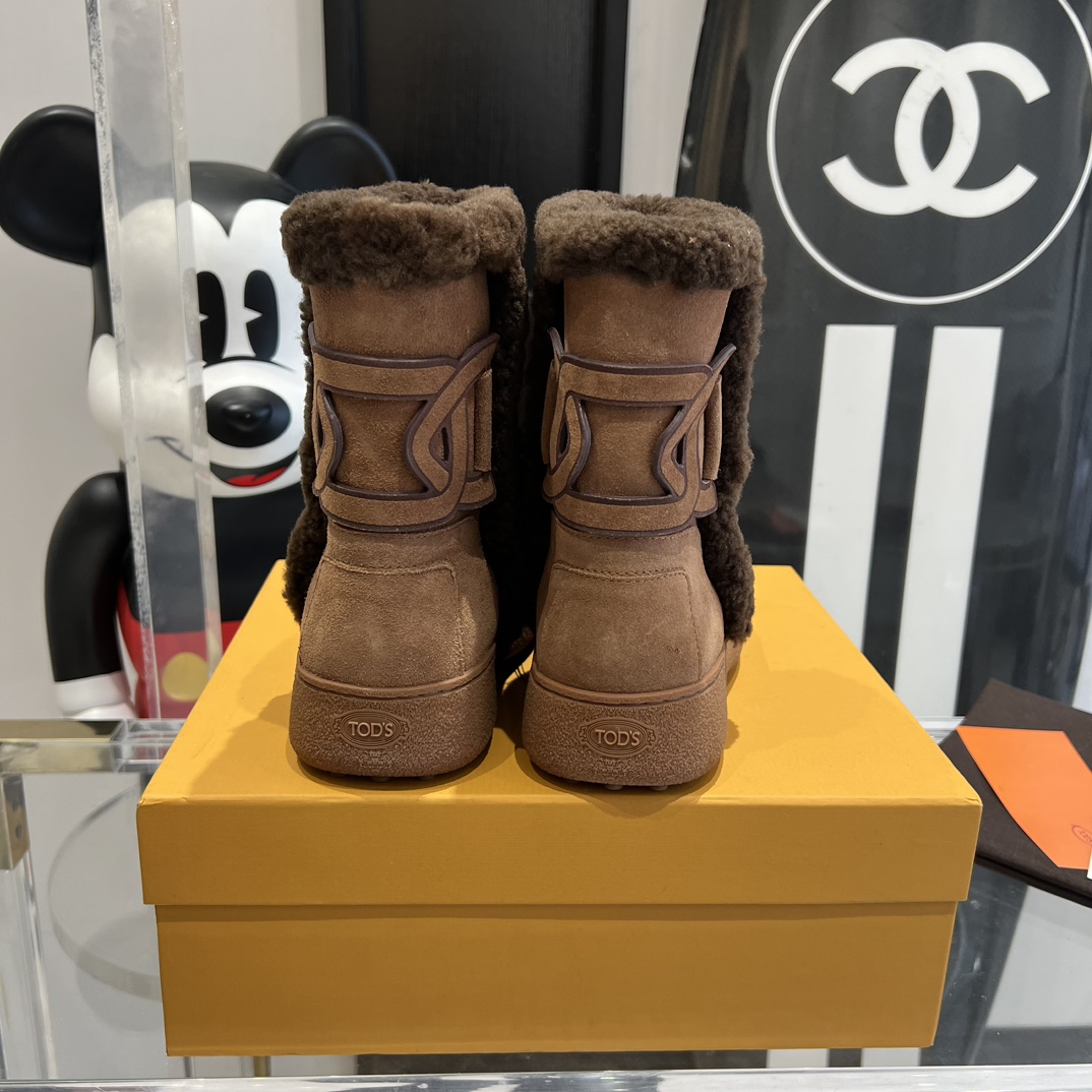 New Tods Snow Boots 2023: Water-Resistant, Easy Wear, Magic Wool, Various Sizes. - 图片 7