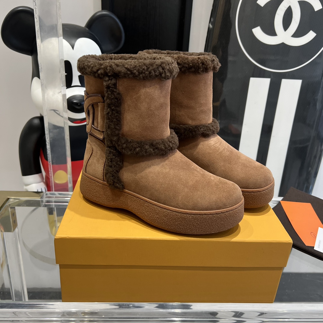 New Tods Snow Boots 2023: Water-Resistant, Easy Wear, Magic Wool, Various Sizes. - 图片 3