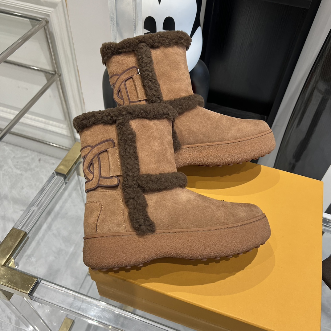 New Tods Snow Boots 2023: Water-Resistant, Easy Wear, Magic Wool, Various Sizes. - 图片 5