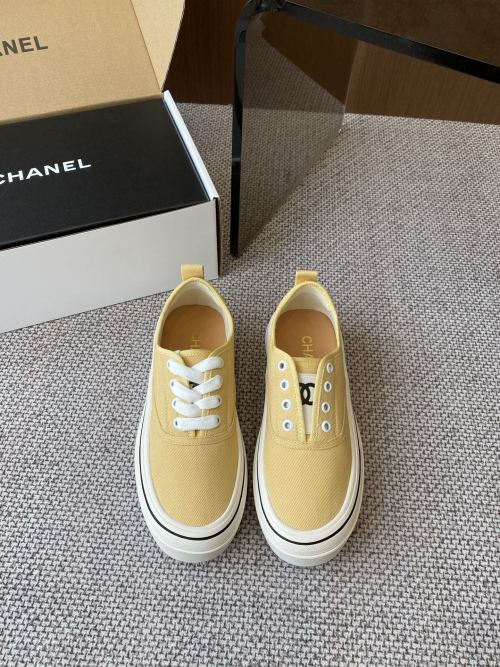 Chanel Vintage-Inspired Canvas Sneakers - Comfortable and Stylish Shoes 1 Chanel Vintage-Inspired Canvas Sneakers - Comfortable and Stylish Shoes