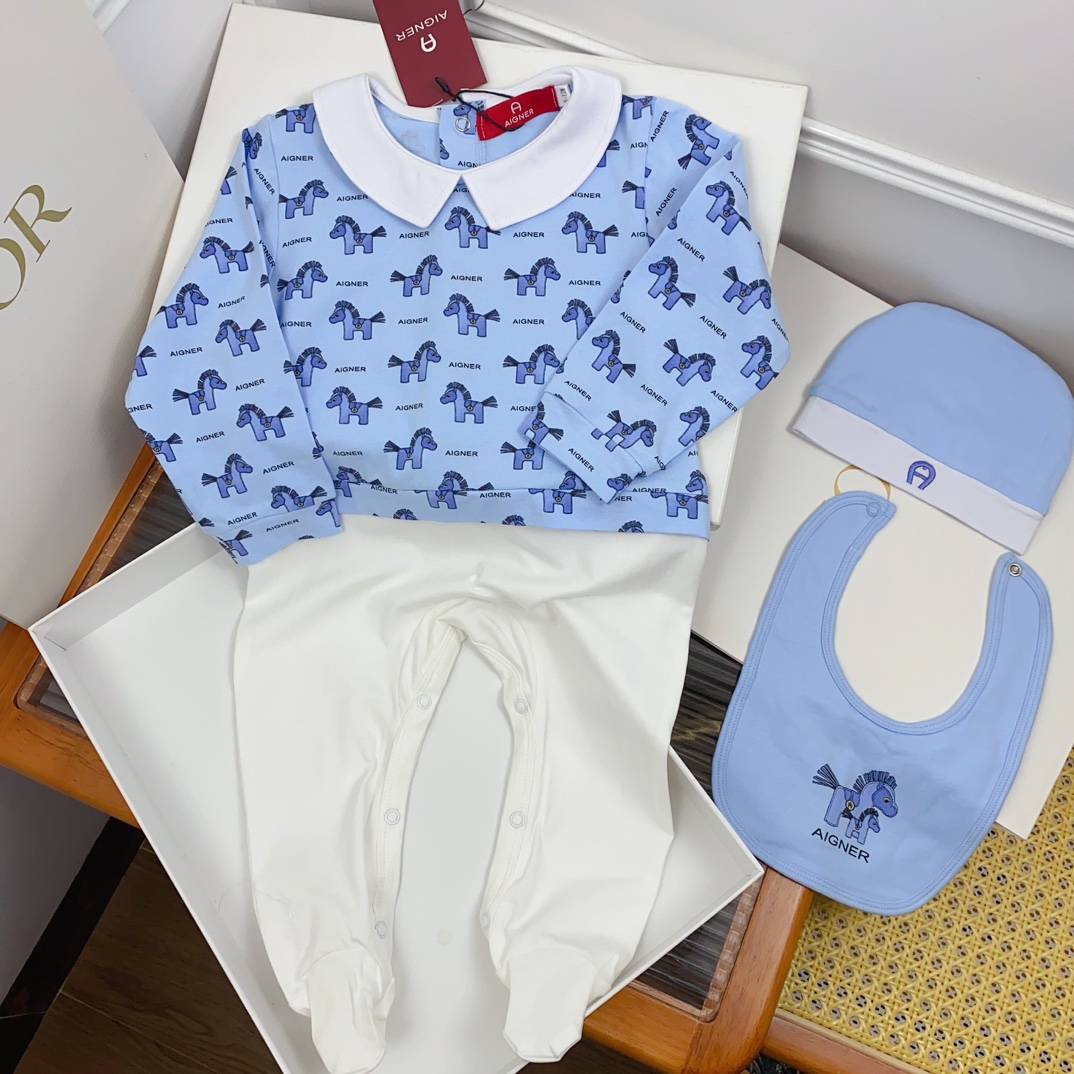 Stylish Unisex Cotton Baby Blouse in Three Sets, Soft and Good-looking - 图片 4