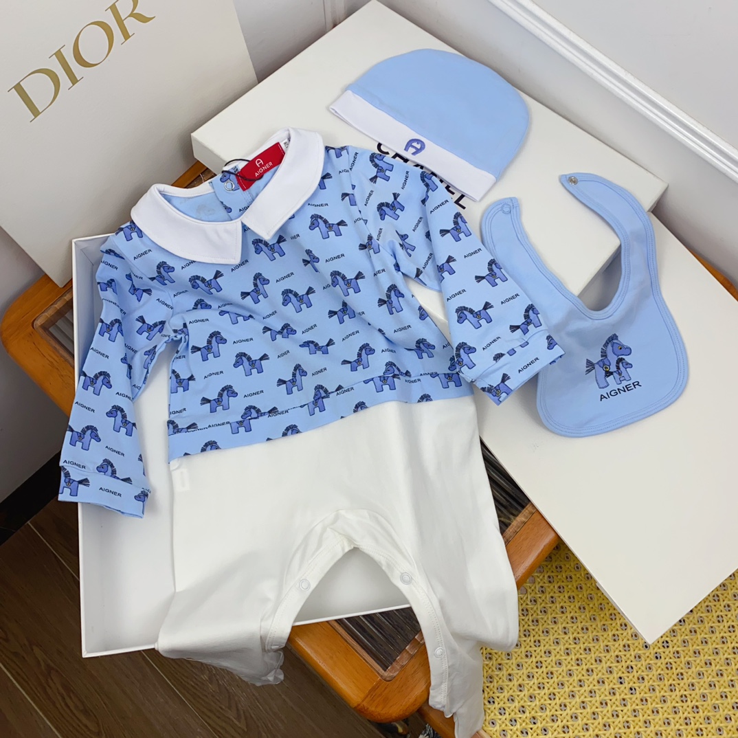 Stylish Unisex Cotton Baby Blouse in Three Sets, Soft and Good-looking - 图片 3