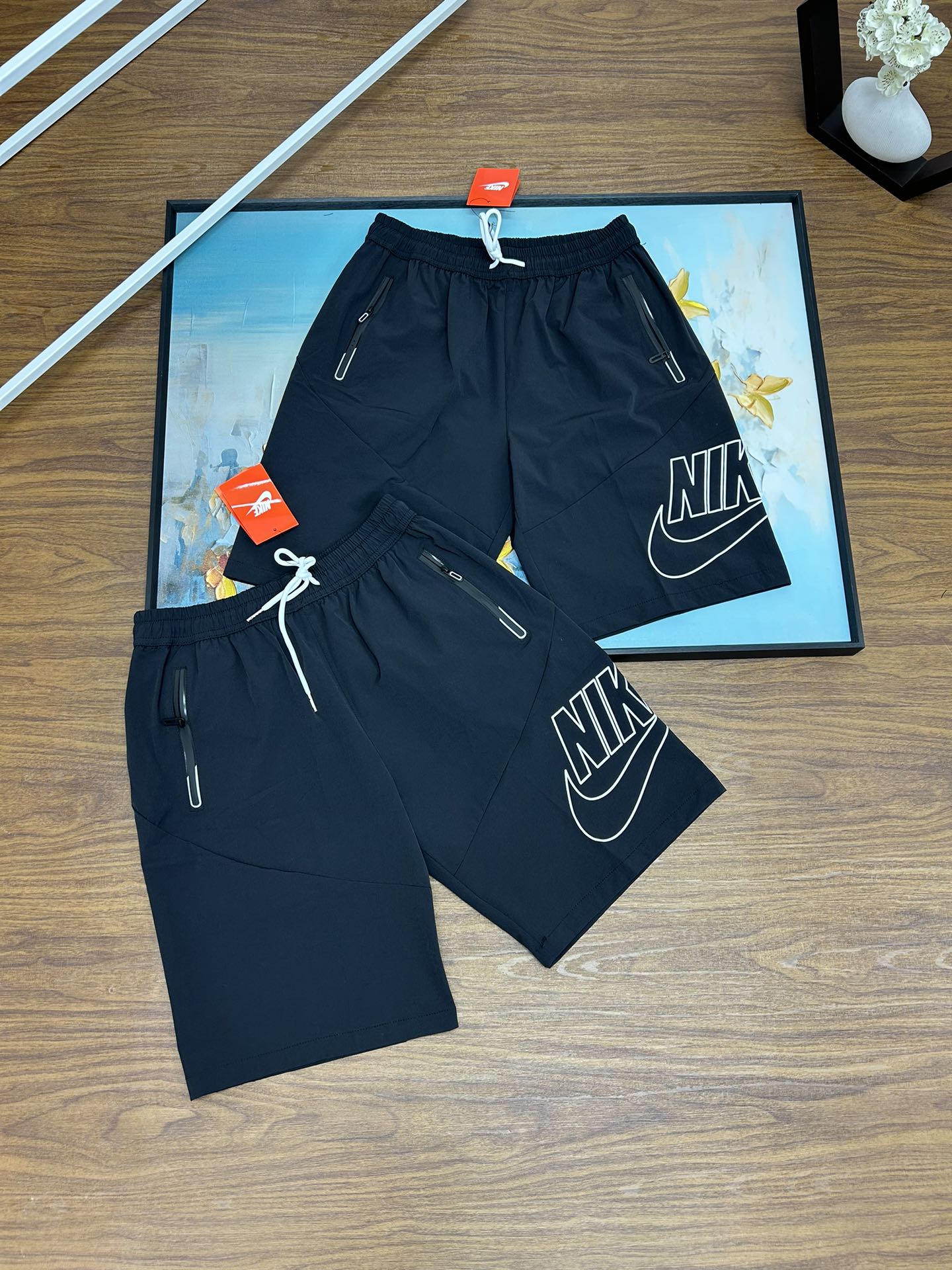 Shop Cheap High Quality 1:1 Replica
 Nike Clothing Shorts Black White Men Summer Collection Casual