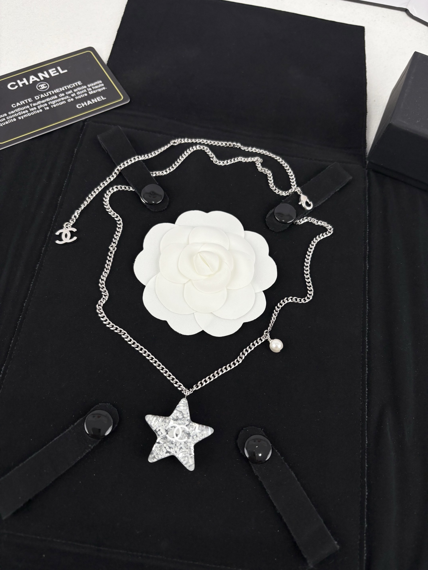 CHANEL Necklace Resin Five-Pointed Star