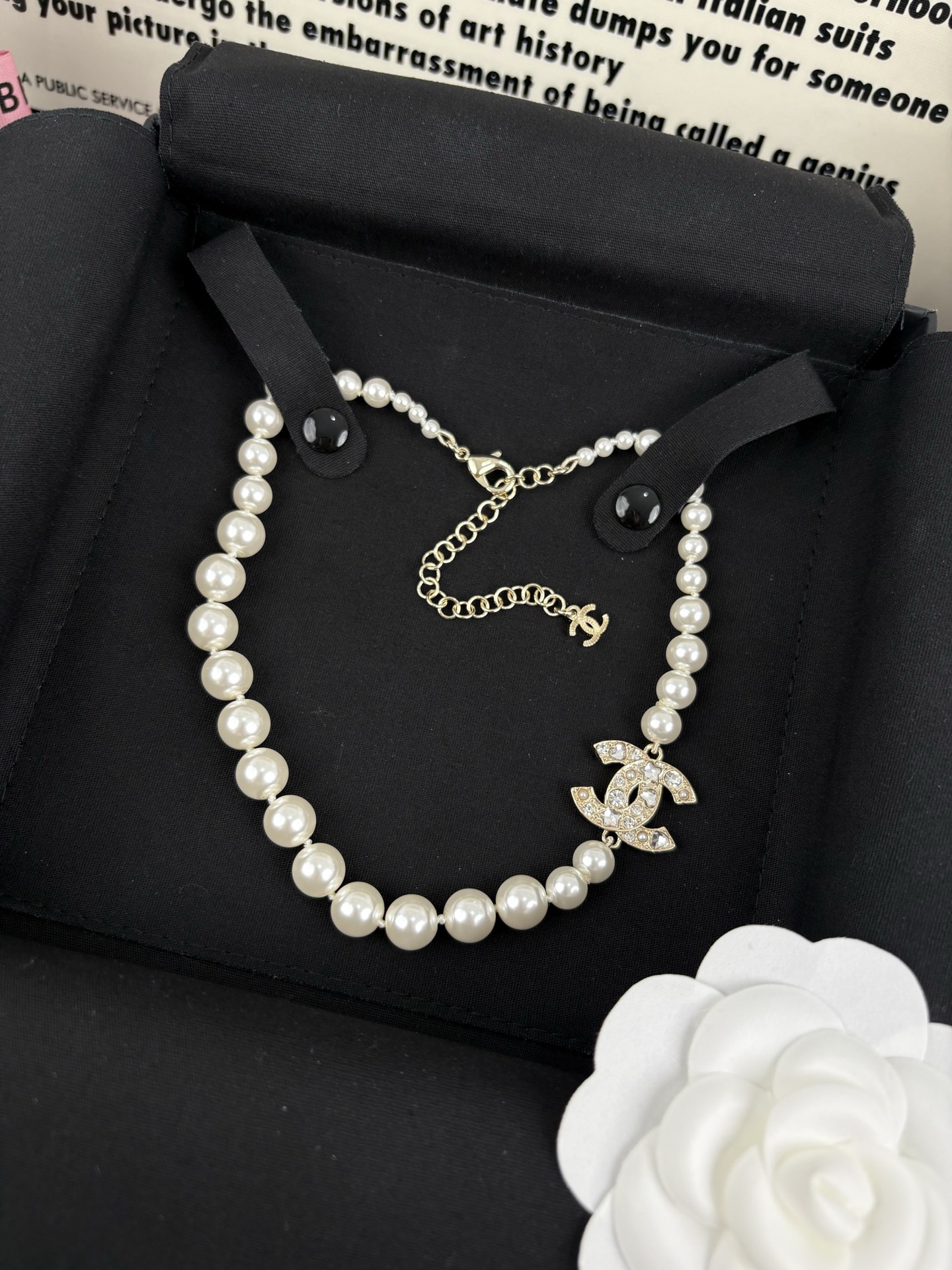 NO:359235,Xiaoxiang new style, Peach Heart Five-pointed Star Double C Gold Pearl Necklace, Clavicle Chain Temperament, Chanel Necklace19860909小香新款 桃心五角星双C 金色 珍珠项链 锁骨链气质名媛风,香奈儿项链,chanel,necklace,Jewelry