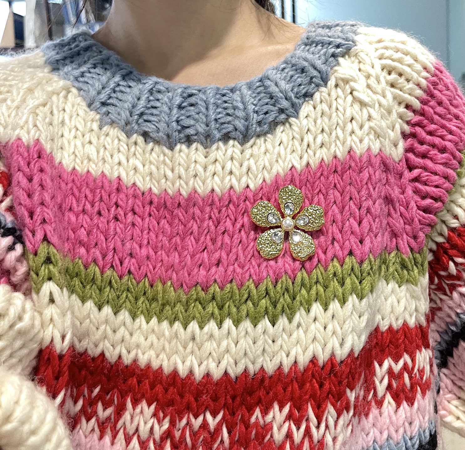 Chanel Chanel 花朵 水滴 钻胸针