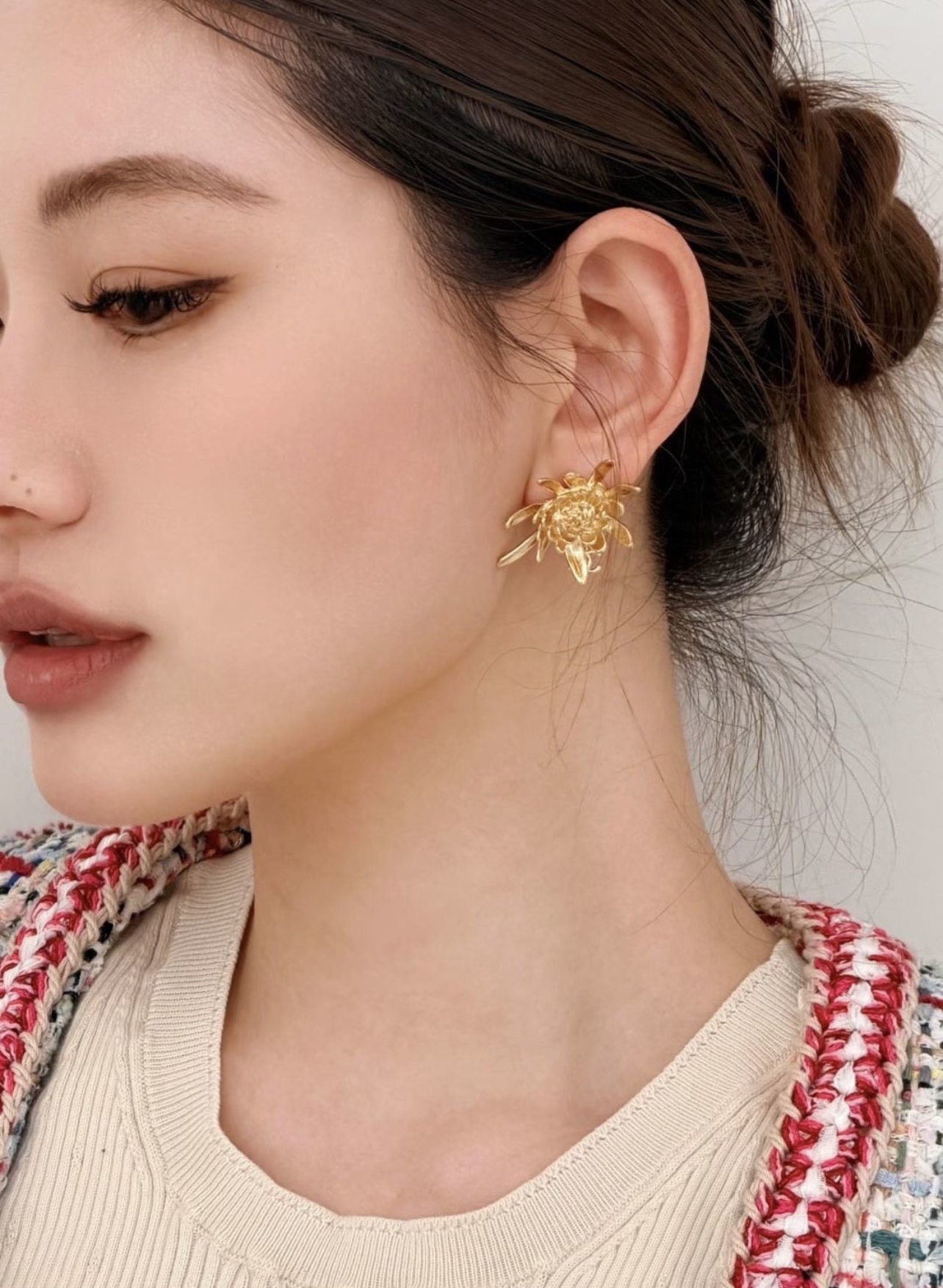 Chanel Chanel 小雏菊 K金吊坠双C