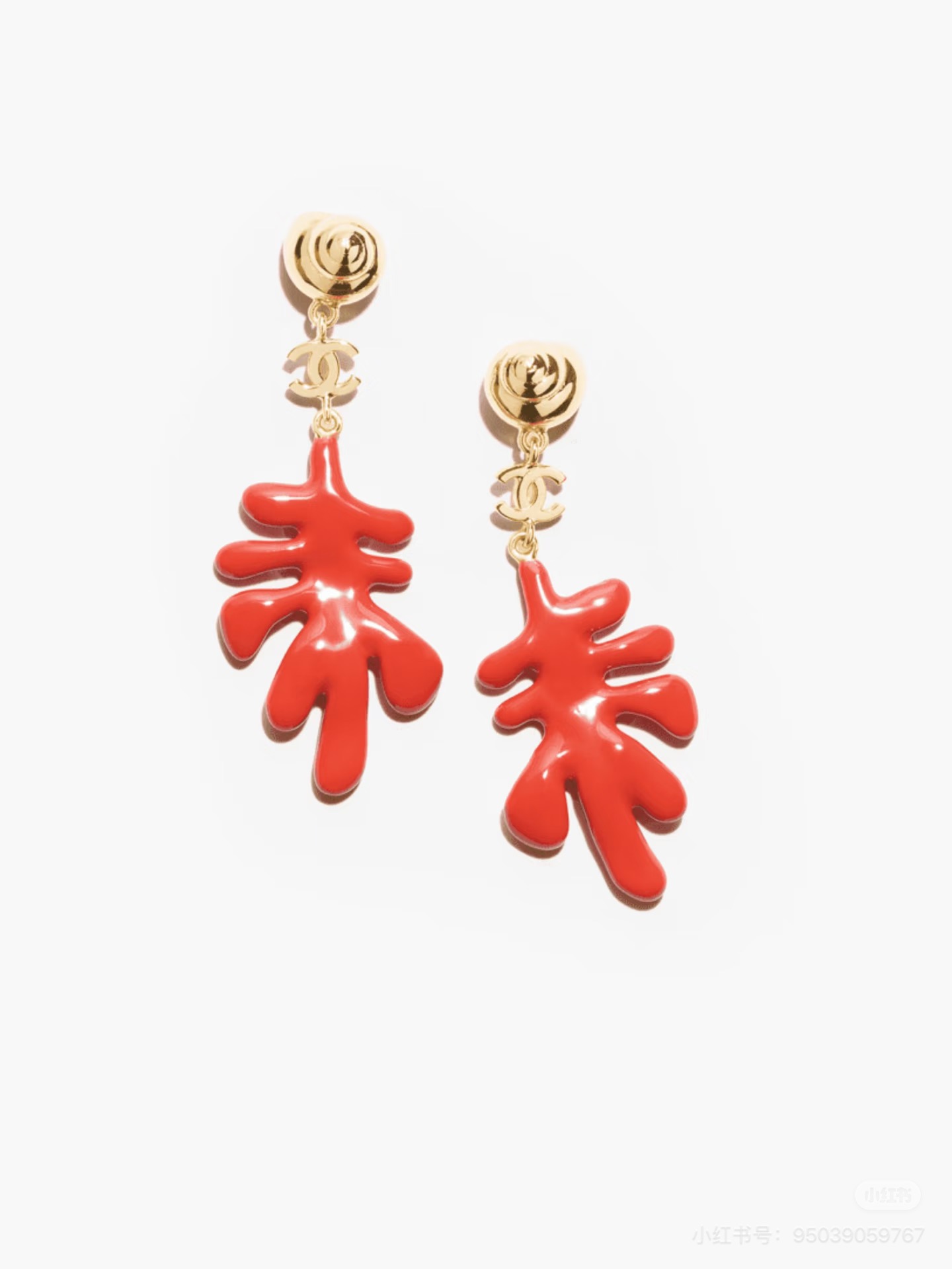 NO:857802,Xiaoxiang's new red maple leaf plant shape pendant earrings, Chanel earrings, chanel, earrings19860909小香新款 红色枫叶植物造型 吊坠耳环,香奈儿耳钉,chanel,earrings,Jewelry