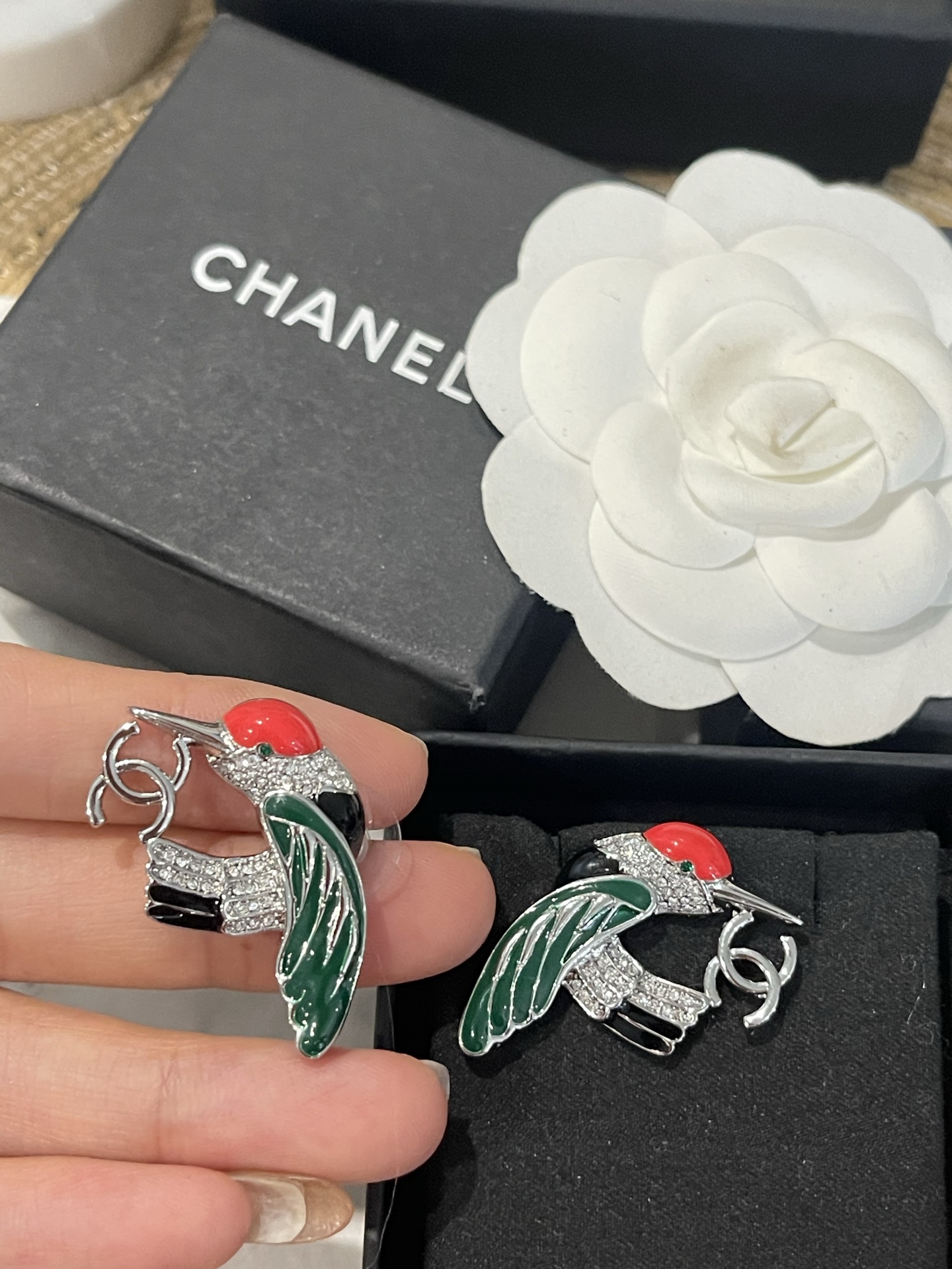 香奈儿 Chanel 传世高定珠宝耳环项链戒指首饰 #FDA9502B 6