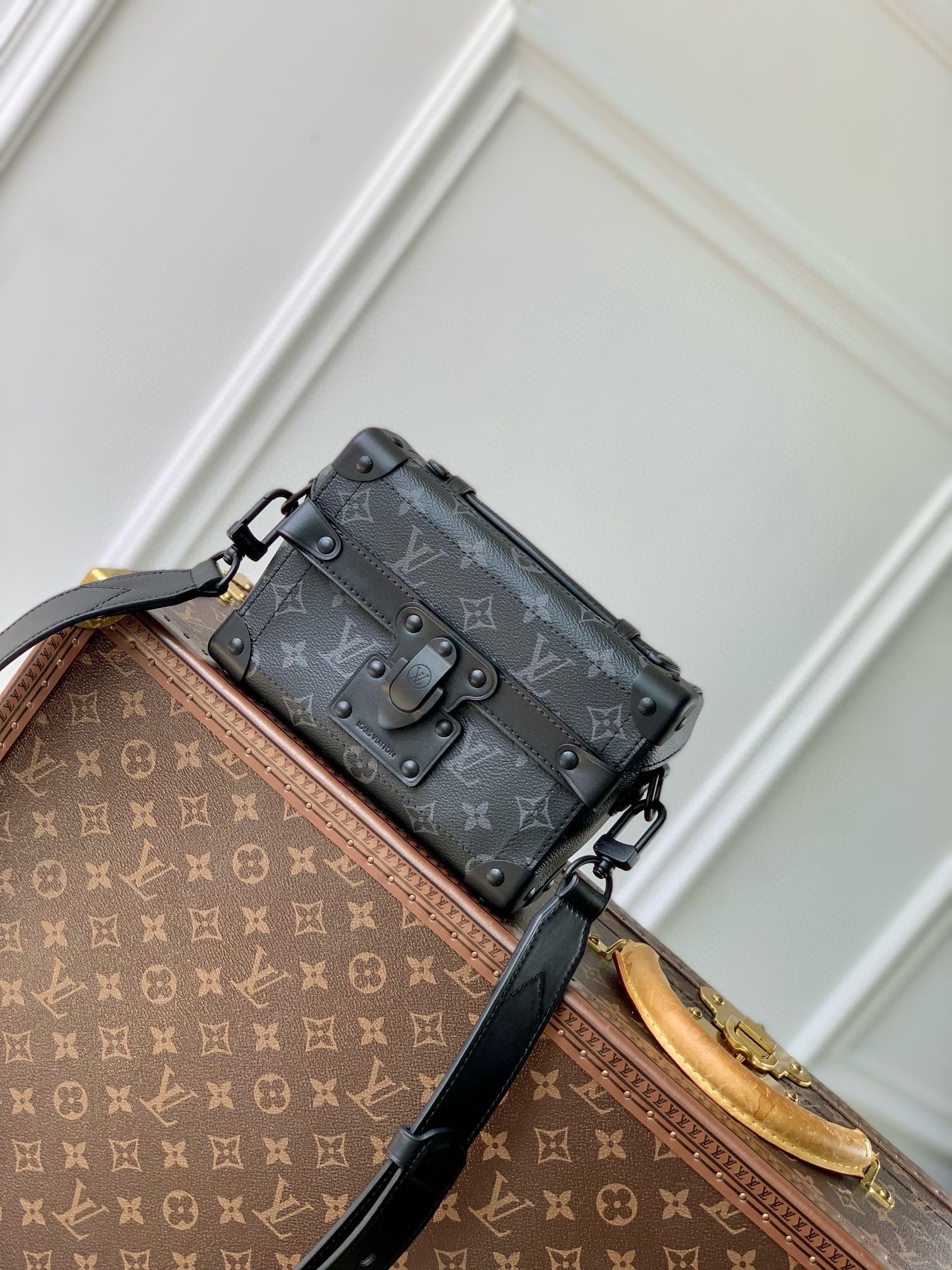 Louis Vuitton AAAA
 Taschen Handtaschen Umhängetaschen  & Schultertaschen Alle Stahl Monogram Canvas Leinwand Rindsleder Gewebe M11743