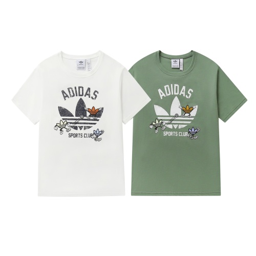 Adidas Trefoil Print Short Sleeve T-Shirt Fashion Casual Unisex Tee 1 Adidas Trefoil Print Short Sleeve T-Shirt Fashion Casual Unisex Tee
