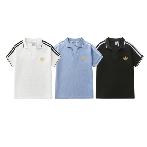 Adidas Trefoil Polo Shirt - Waffle Knit, Three Stripes, Breathable, Unisex 1 Adidas Trefoil Polo Shirt - Waffle Knit, Three Stripes, Breathable, Unisex