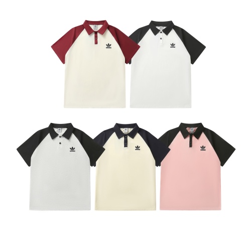 Adidas Trefoil Polo Shirt - Short Sleeve, Color Block, Unisex Design 1 Adidas Trefoil Polo Shirt - Short Sleeve, Color Block, Unisex Design