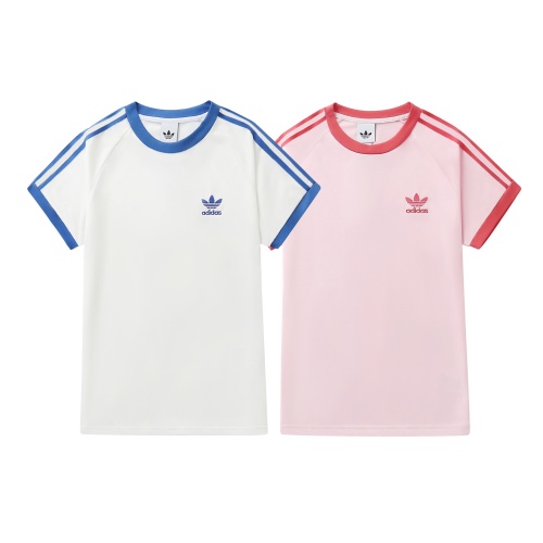 Adidas Trefoil Three-Stripe Tee - Classic Relaxed Fit Short Sleeve T-Shirt 1 Adidas Trefoil Three-Stripe Tee - Classic Relaxed Fit Short Sleeve T-Shirt