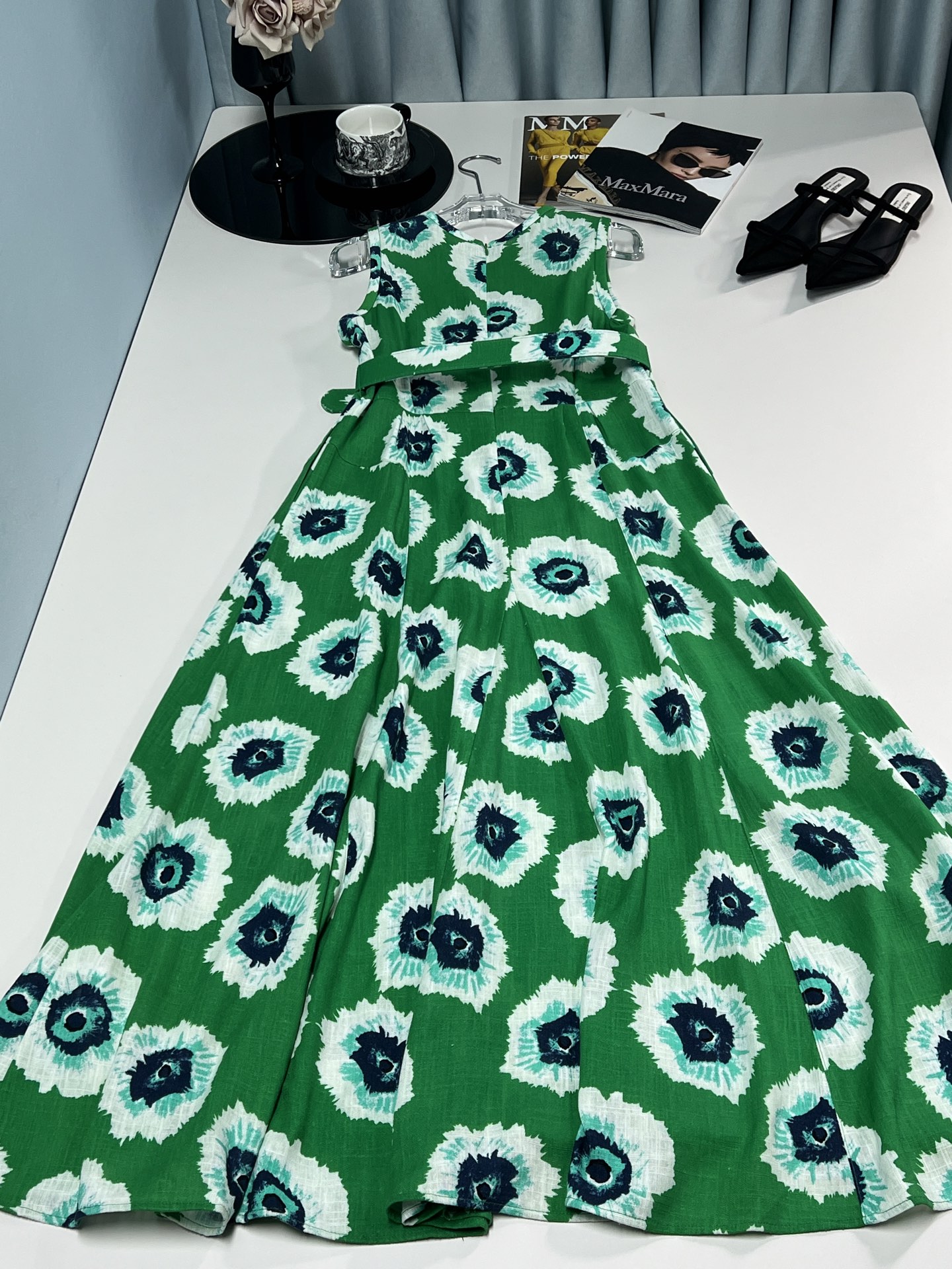 P782 Scavenger Dress: Summer Dream with Fresh Green and Floral Details - 图片 6