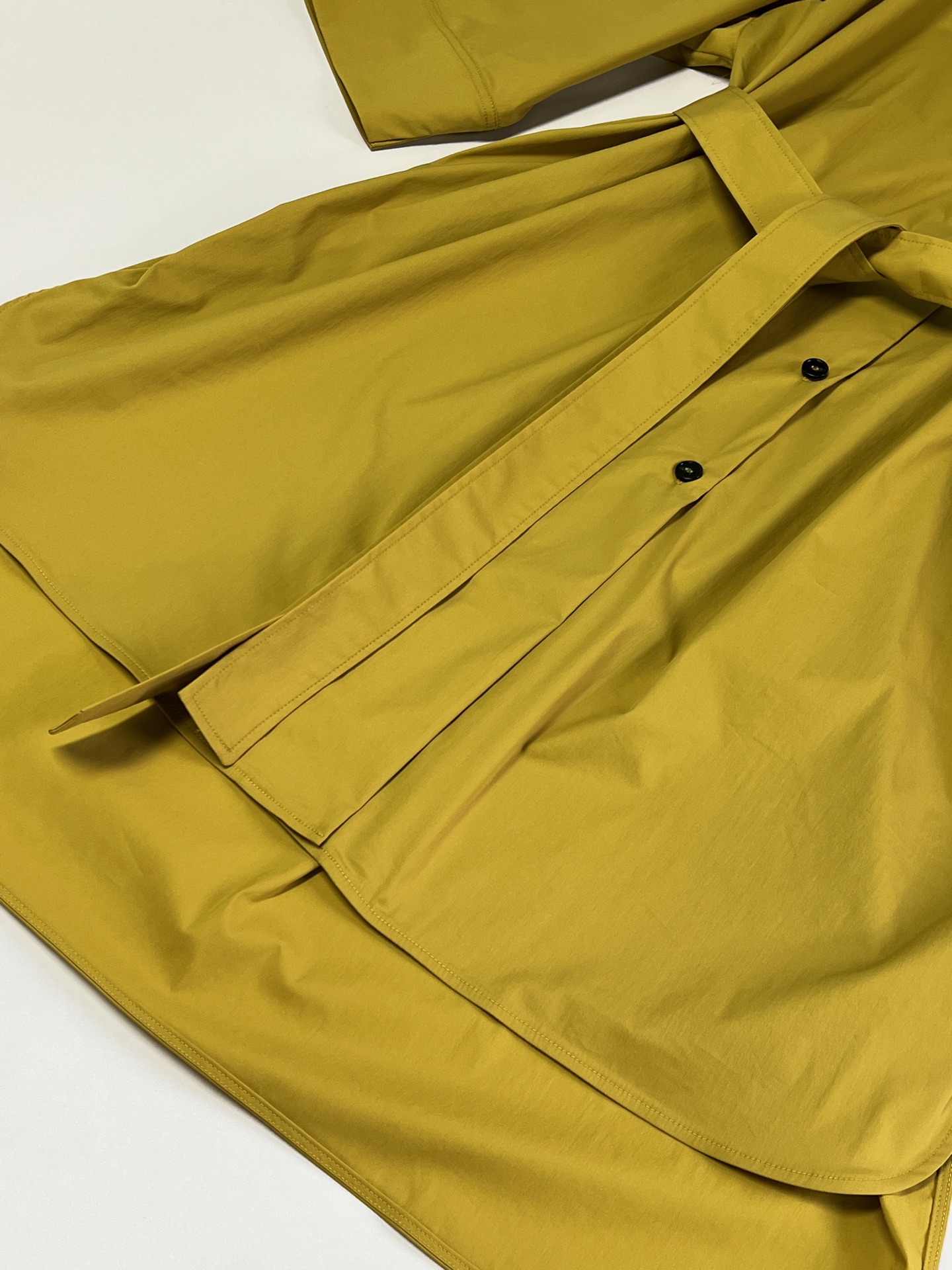 “Original Scavenging Dress: Cotton Silk Fabric, Asymmetrical Design, Belted Grace, Casual Chic Style” - 图片 3