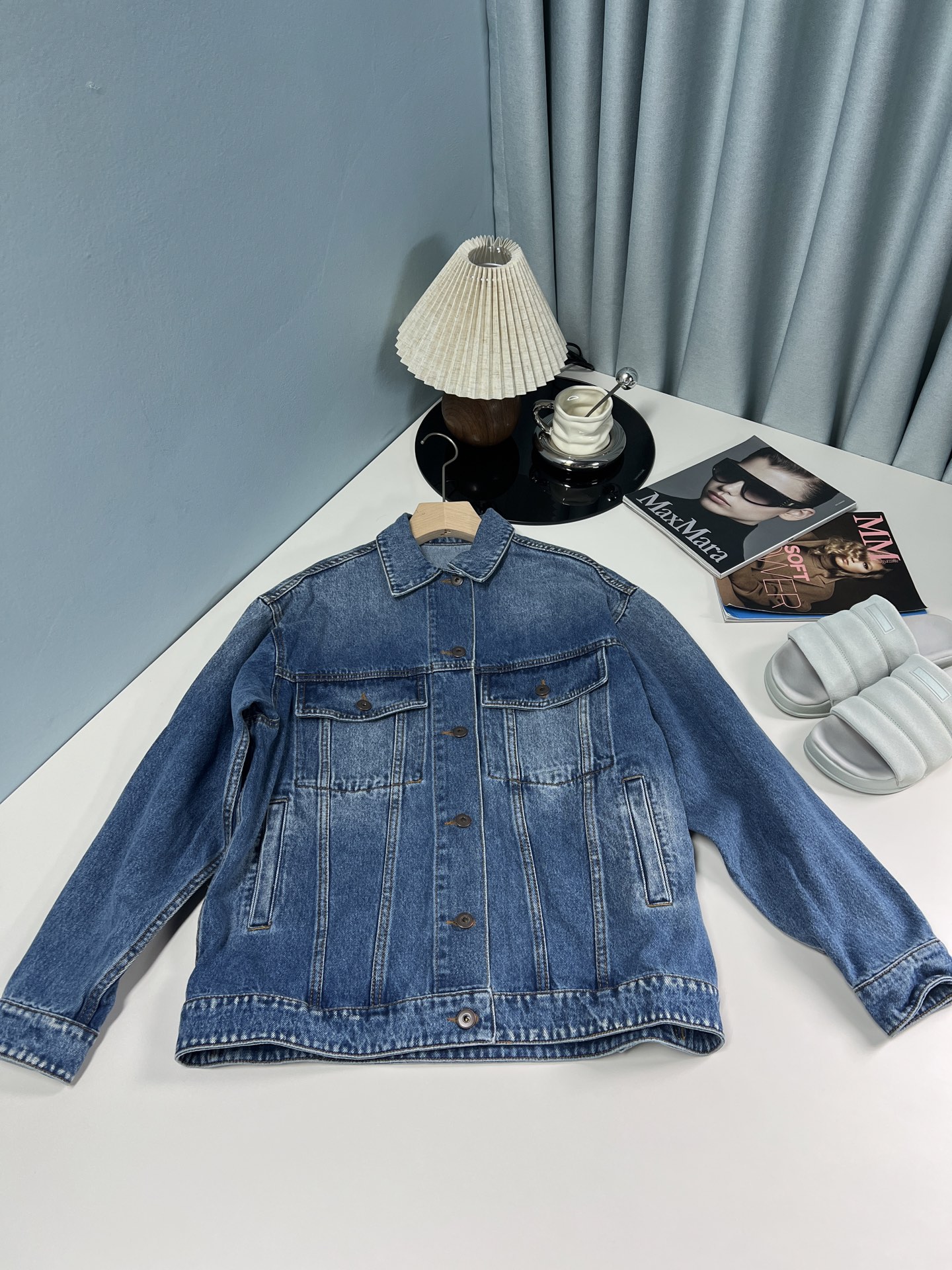 “Vintage Cowboy Coat: Classic Design, Pure Cotton, Multiple Pockets | Lough and Old Style” - 图片 1