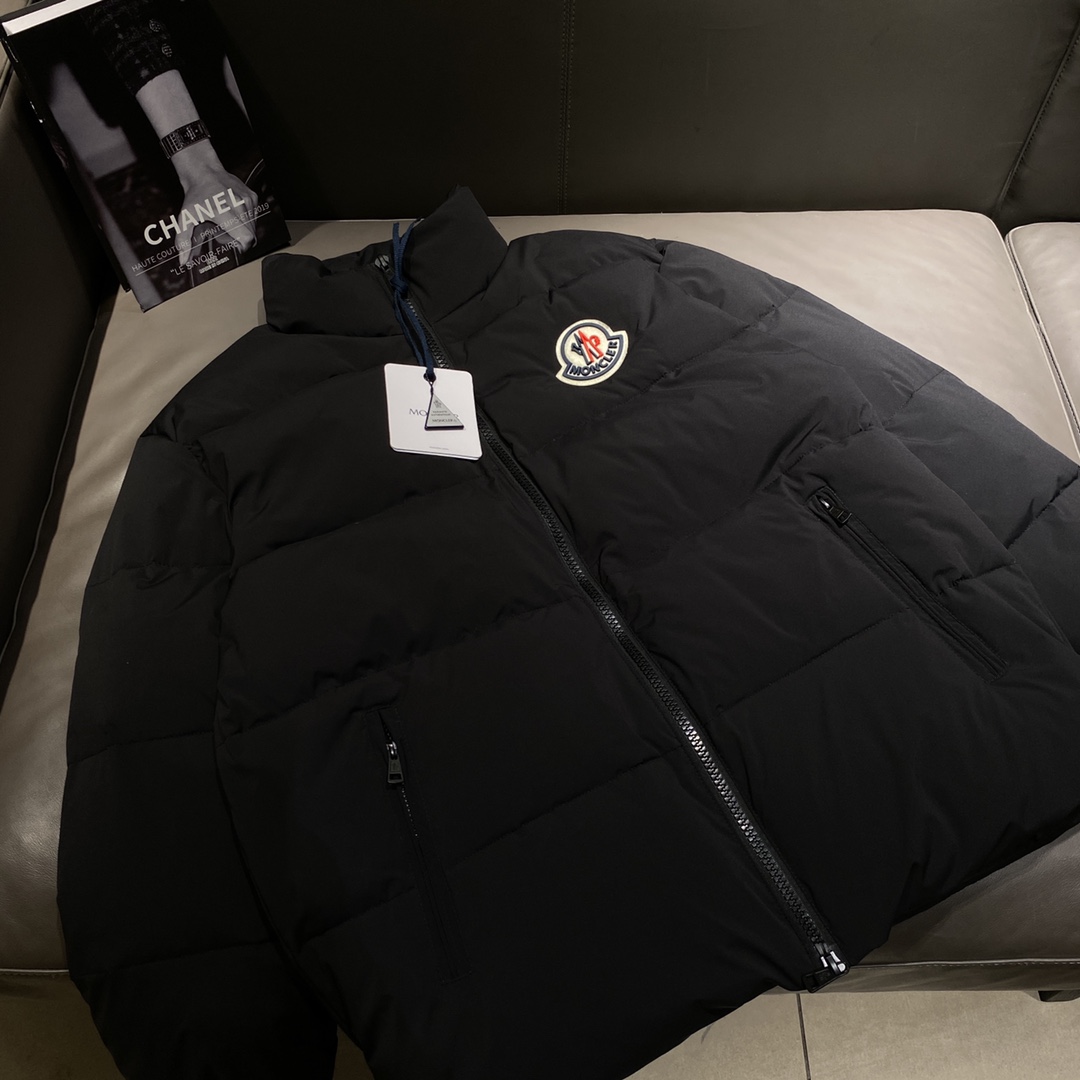 Moncler Montclair pequeño logo bordado, 90% de relleno de plumón de ganso blanco, grueso y cálido, chaqueta de plumón, …