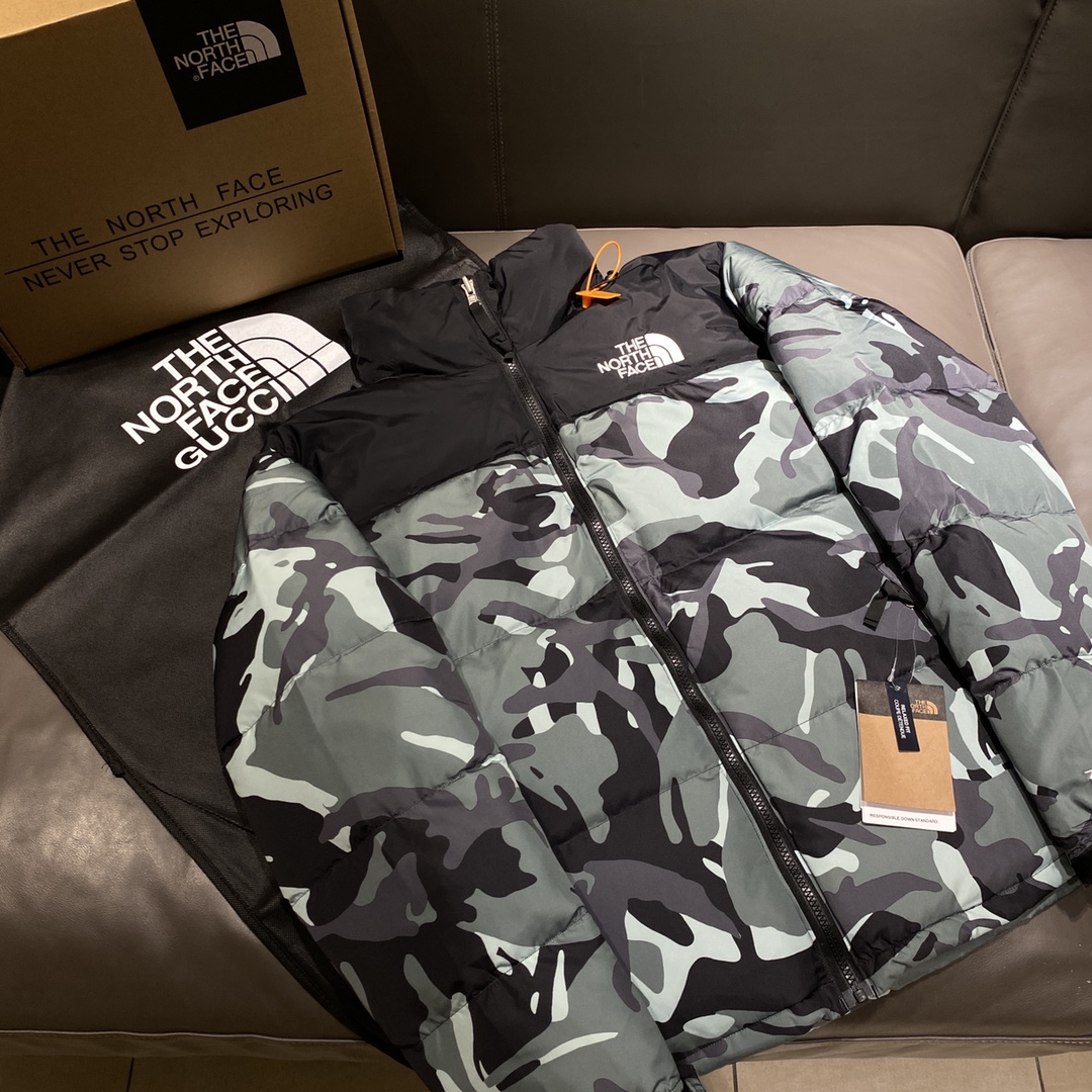 The North Face｜Nuptse1996 Chaqueta de plumas clásica【Camuflaje】versión ultra gruesa mejorada, sorpresa al recibirla. ❶B…