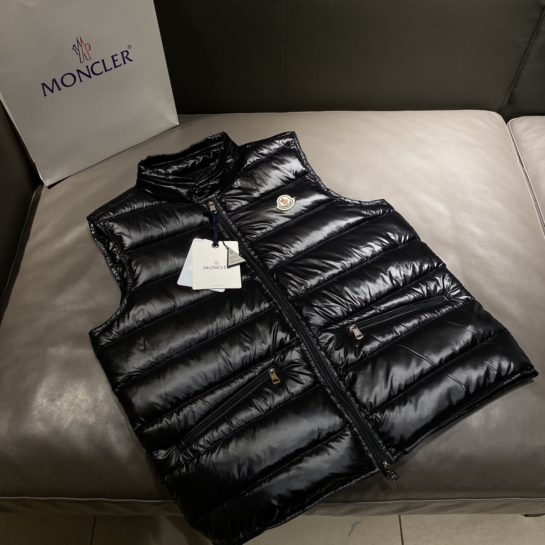 Moncler actualización sincronizada de la tienda oficial, chaleco clásico ligero, fotos reales exclusivas, nuevo chaleco…