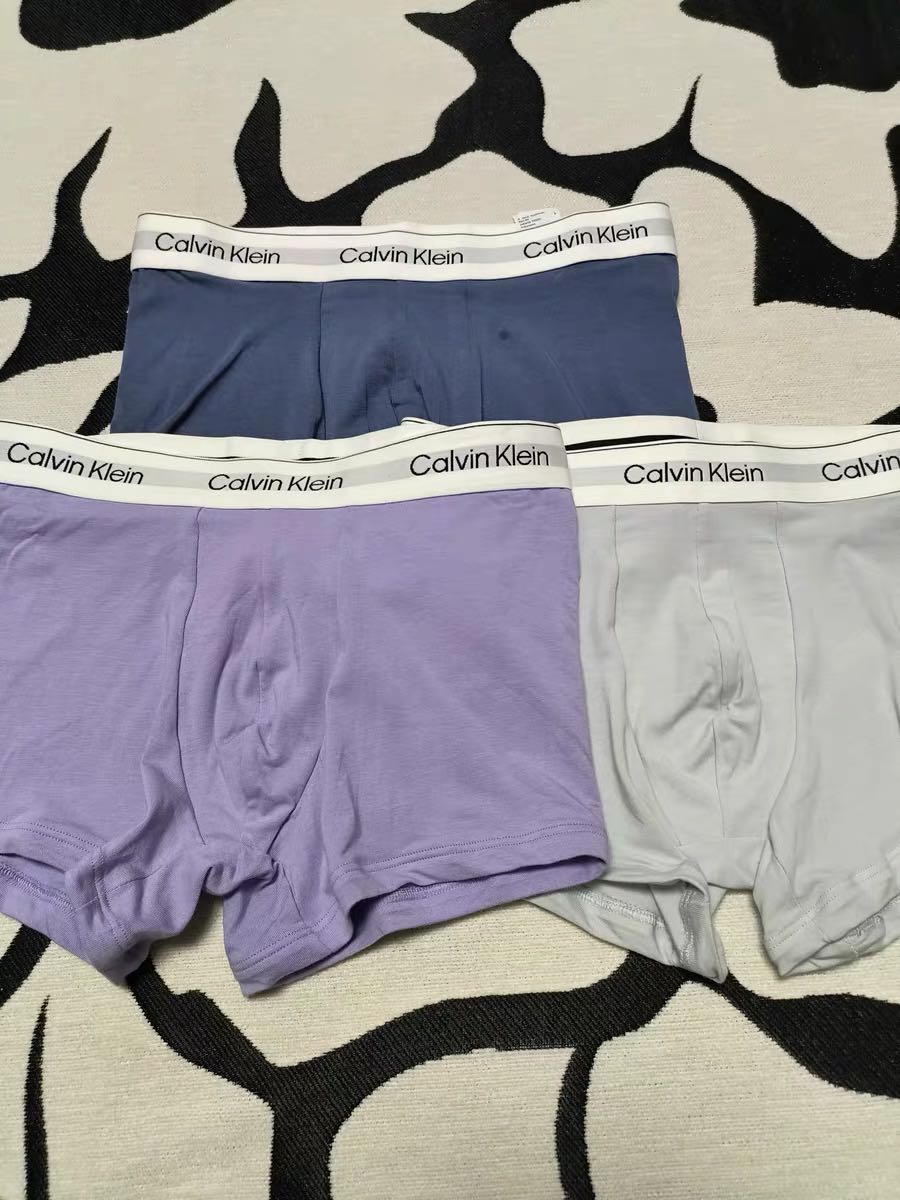Calvin Klein UnderwearCK循环Logo男士内裤 新品面料：95%棉，5%氨纶