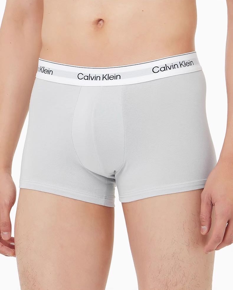 Calvin Klein UnderwearCK循环Logo男士内裤 新品面料：95%棉，5%氨纶