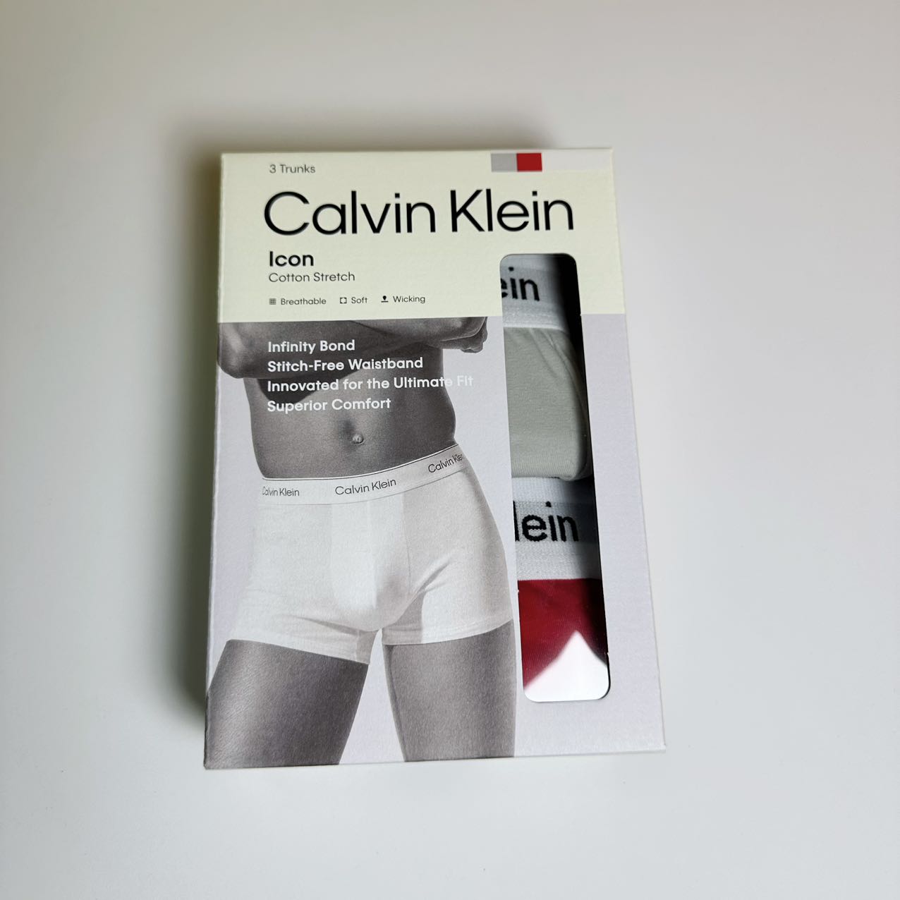 Calvin Klein 男士内裤两条装尺码：S、Ｍ、L、XL
