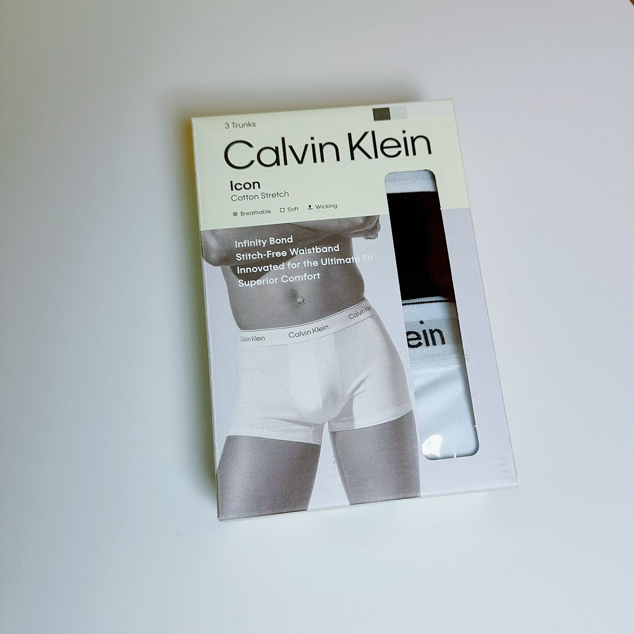 Calvin Klein 男士内裤两条装尺码：S、Ｍ、L、XL
