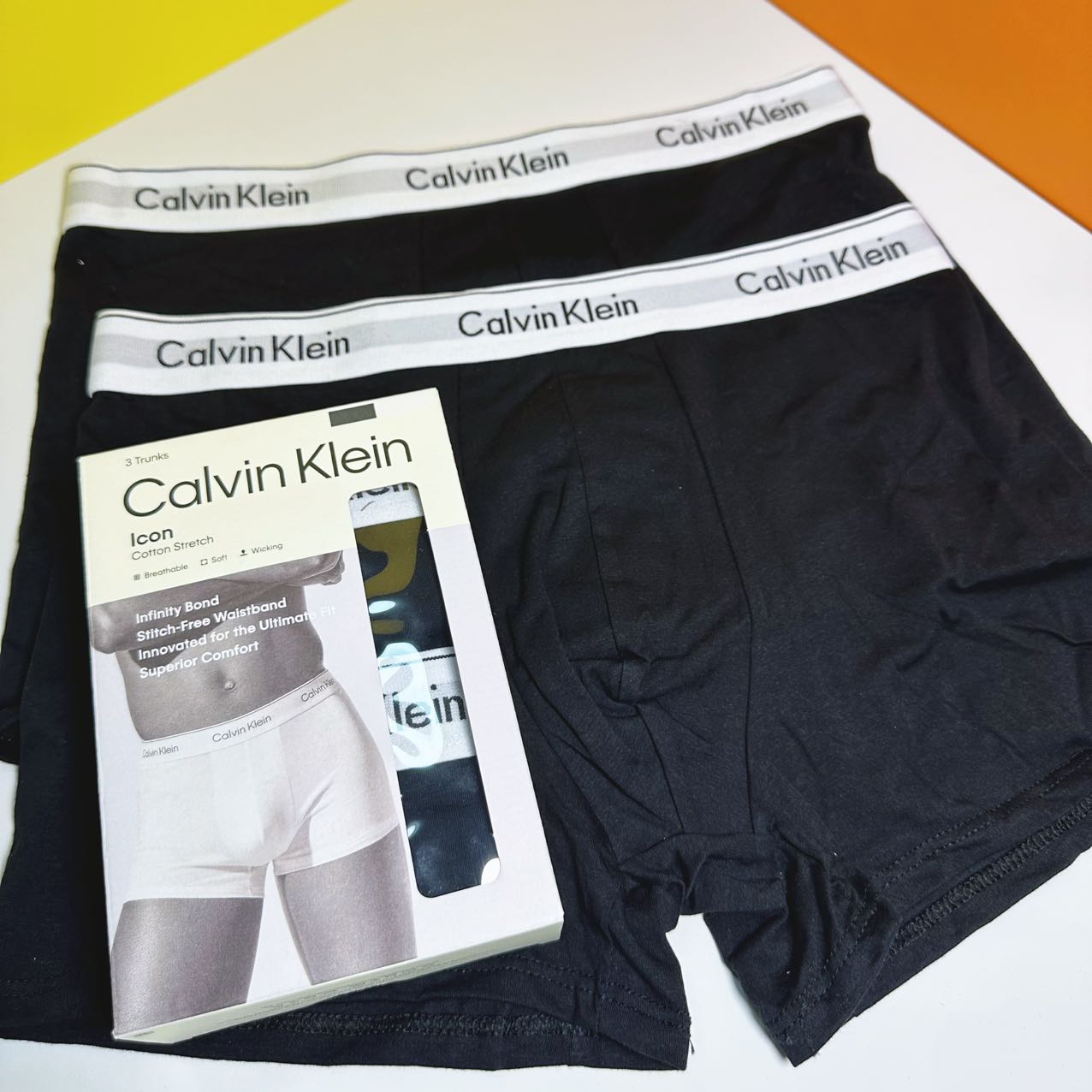 Calvin Klein 男士内裤两条装尺码：S、Ｍ、L、XL