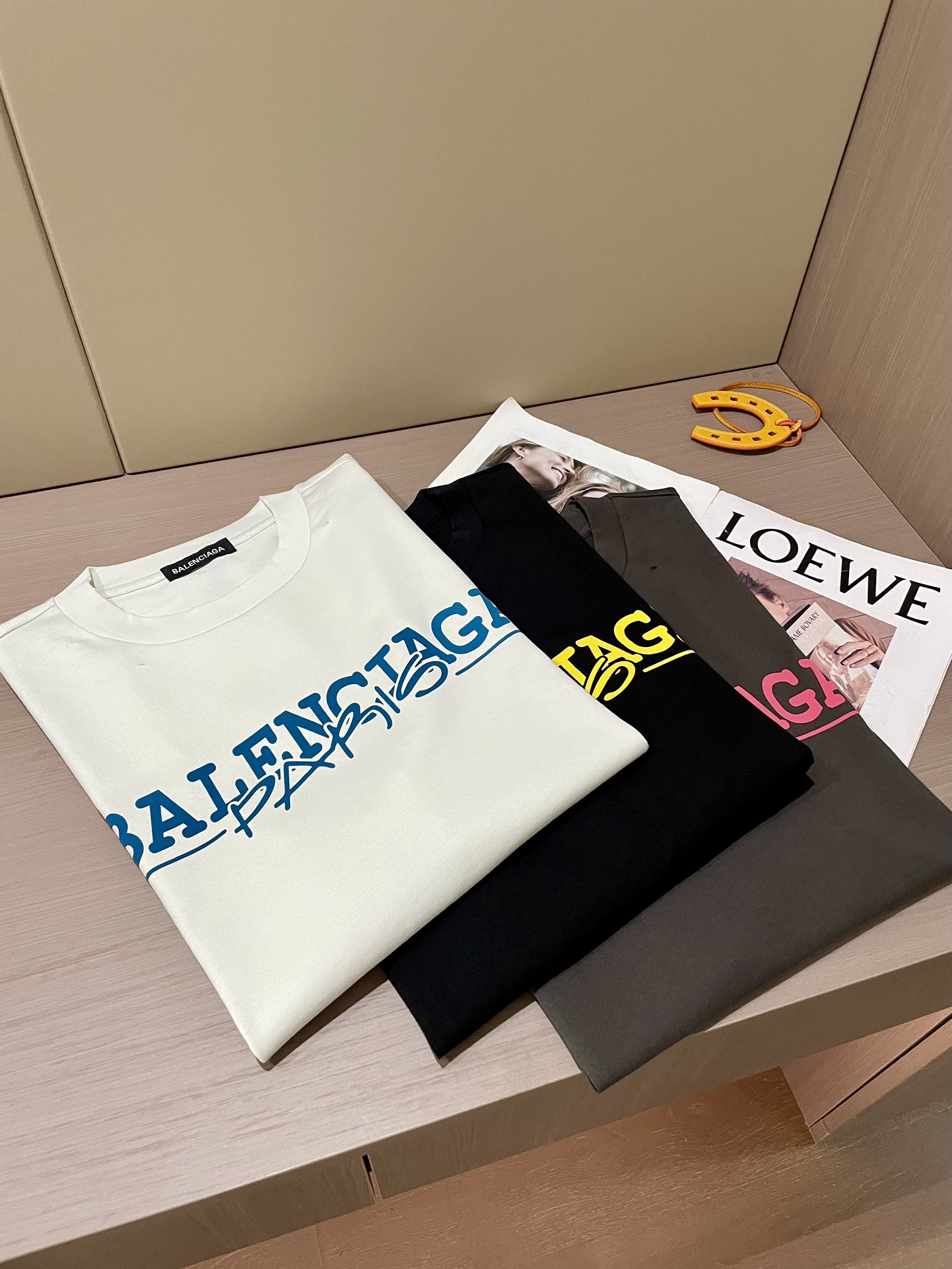 AAA+
 Balenciaga Clothing T-Shirt Combed Cotton Summer Collection Short Sleeve