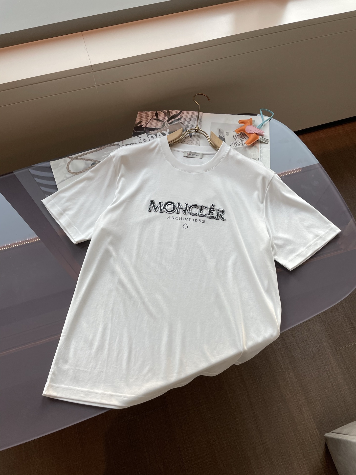 Spring/Summer 2025 Classic Oversized Logo T-Shirt with Premium Cotton Fabric - 图片 4