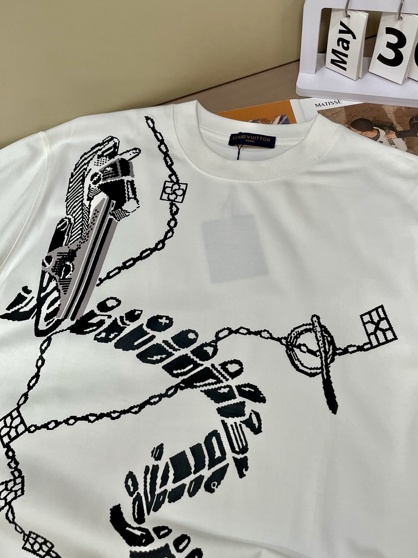 [Summer Shorts]Lv2025 new round collar short-sleeve T-shirt high-end version T