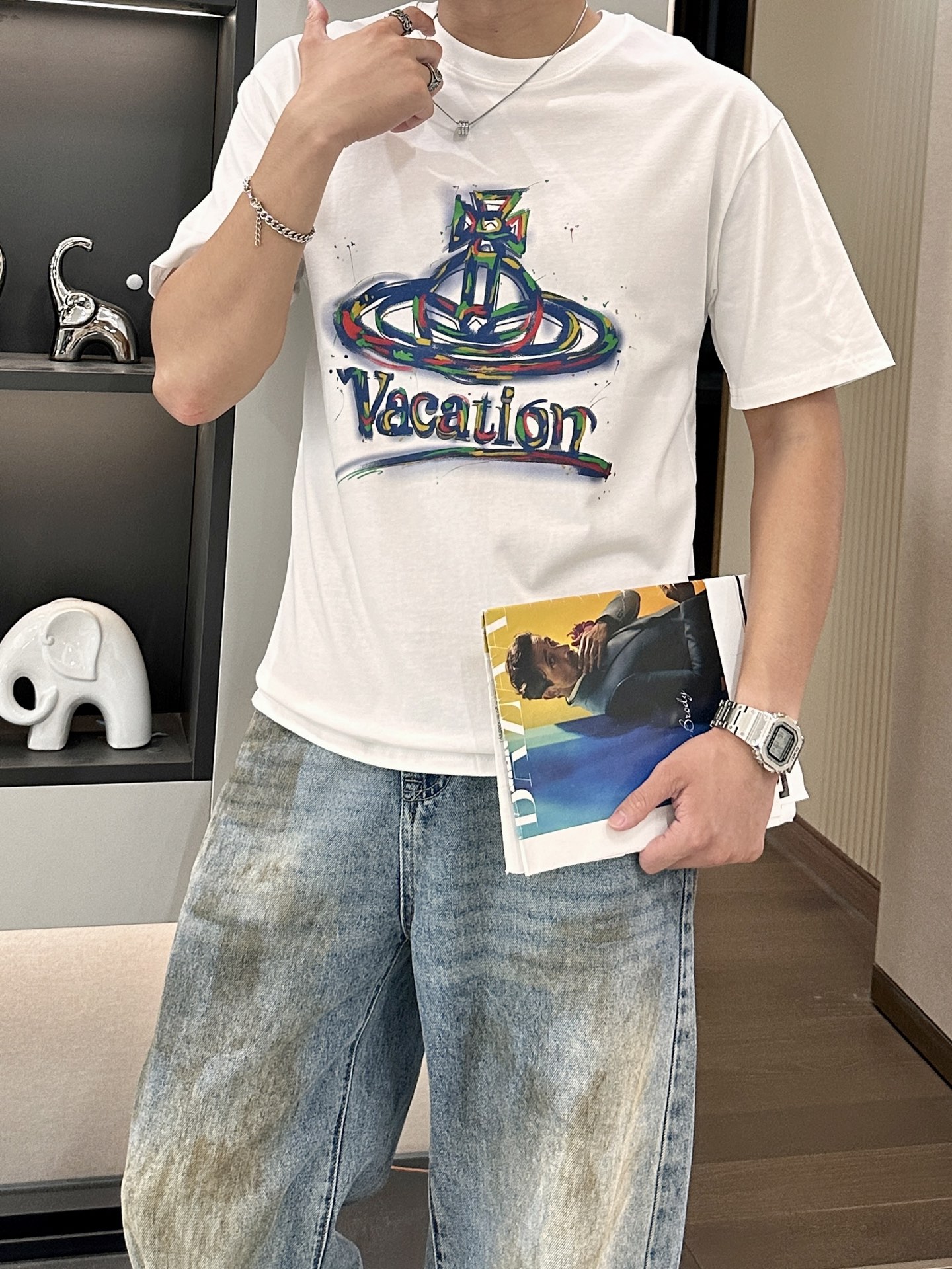 “New Summer Clothes Recommendation: Logo Short-Sleeve T-Shirts in Various Sizes” - 图片 3