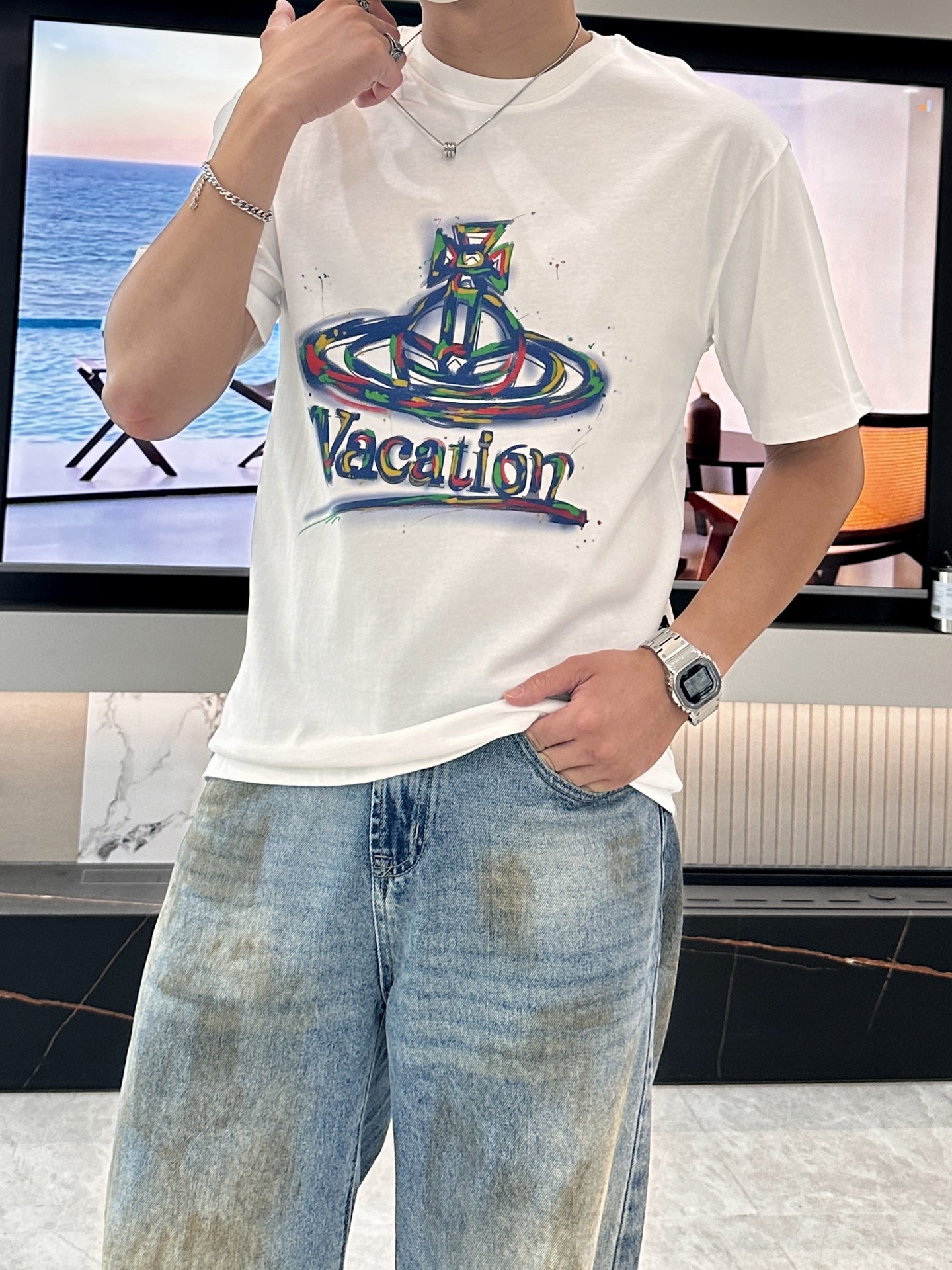 “New Summer Clothes Recommendation: Logo Short-Sleeve T-Shirts in Various Sizes” - 图片 1
