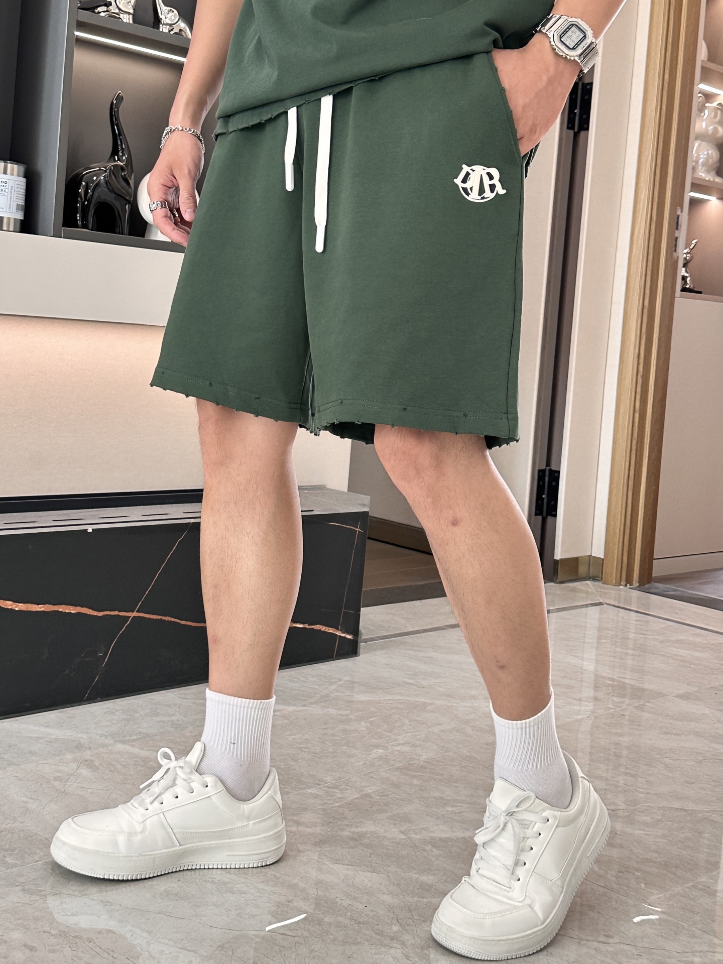 Dior 圆领短袖短裤套装 半袖套装顶级版本贸易公司渠道订单，海外精品独家限定发售，经典即永恒，入手绝对