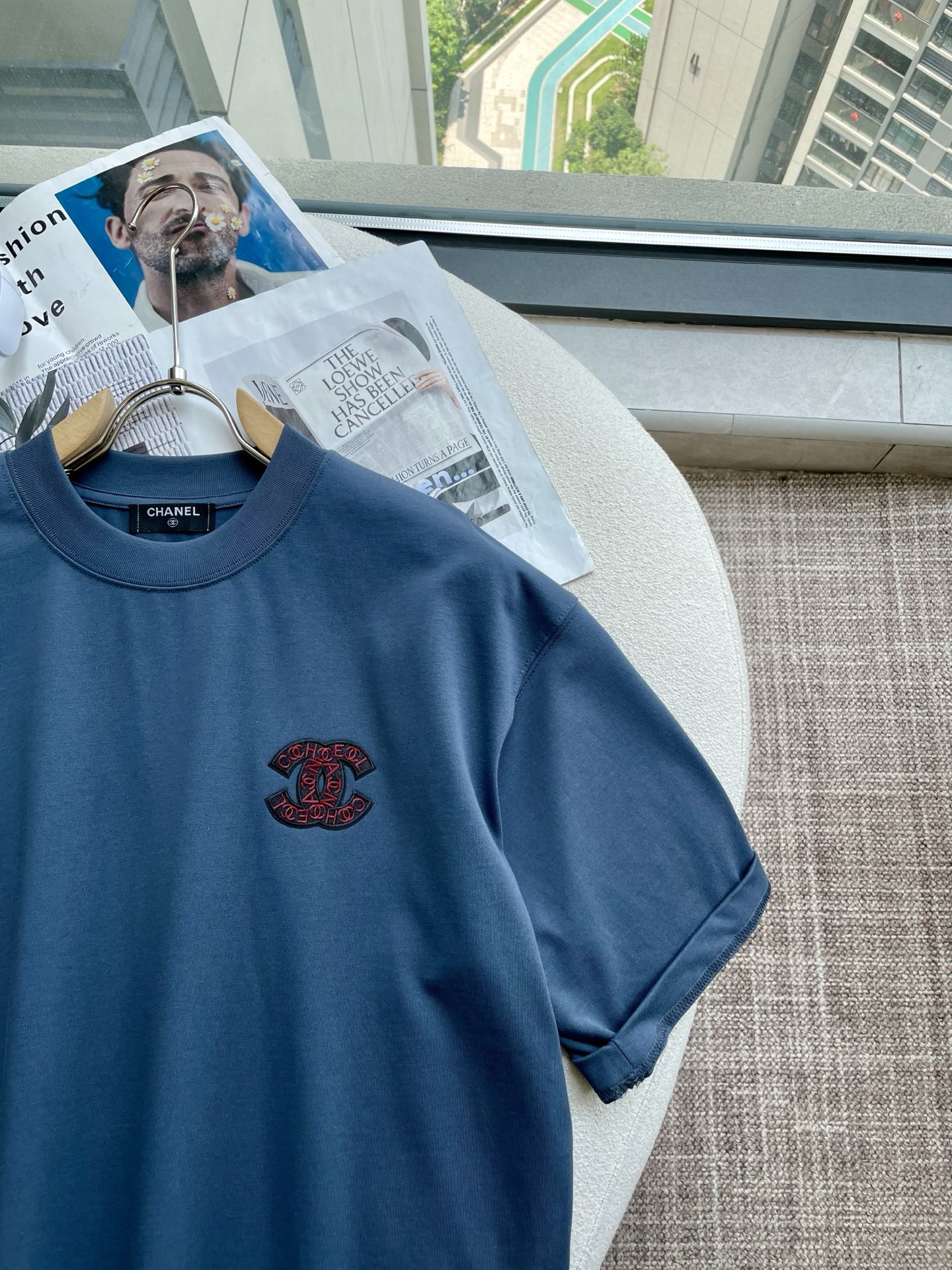 CHANEL2025春夏款/官网同步面料采用重磅纯棉精梳棉面料，OS宽松版型，上身版型超正！日常百搭，衣