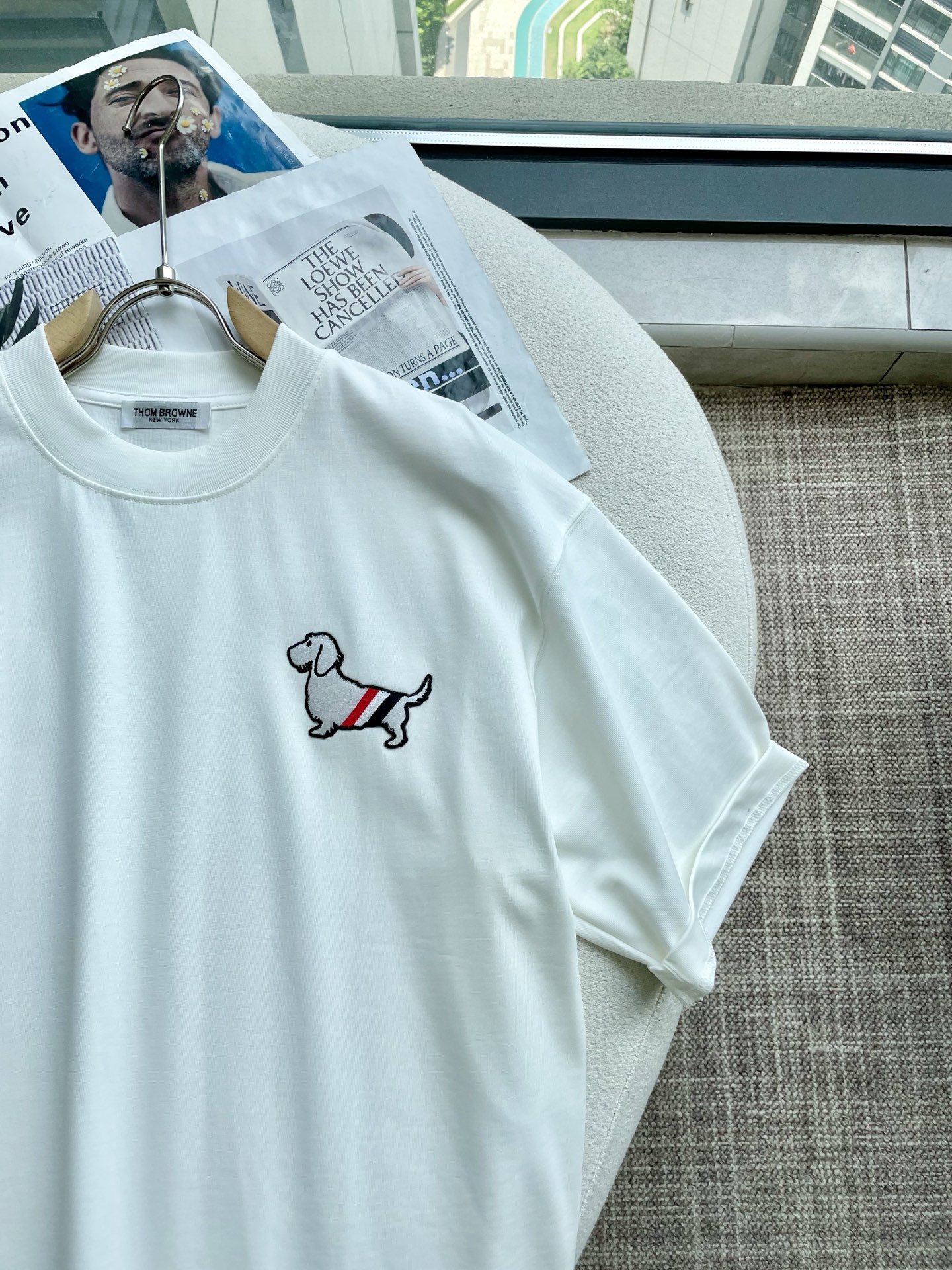 TB2025春夏款/官网同步面料采用重磅纯棉精梳棉面料，OS宽松版型，上身版型超正！日常百搭，衣橱必备单