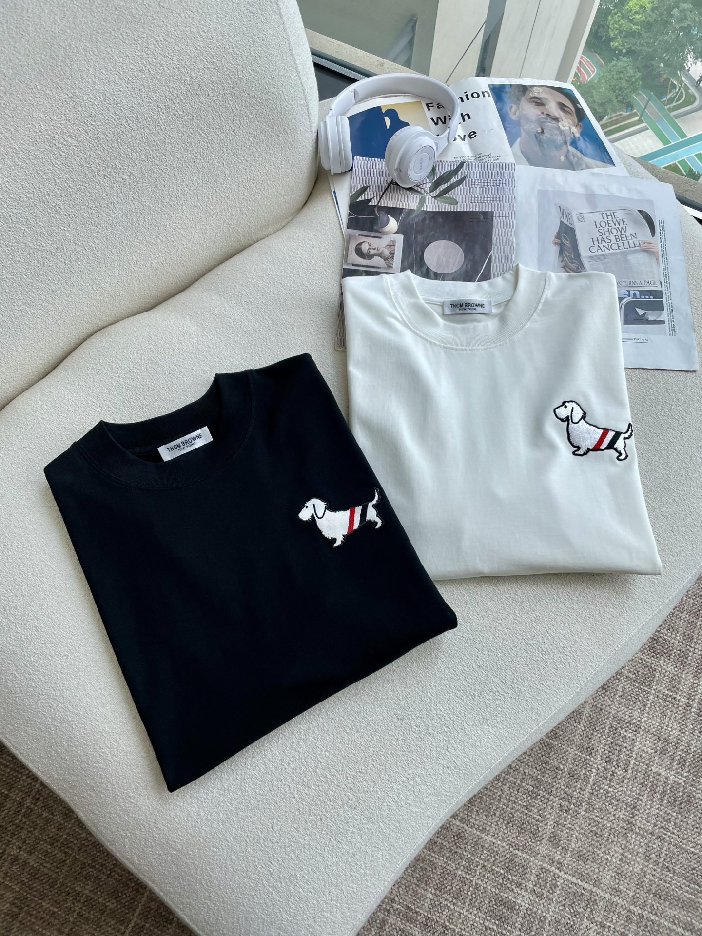 TB2025春夏款/官网同步面料采用重磅纯棉精梳棉面料，OS宽松版型，上身版型超正！日常百搭，衣橱必备单