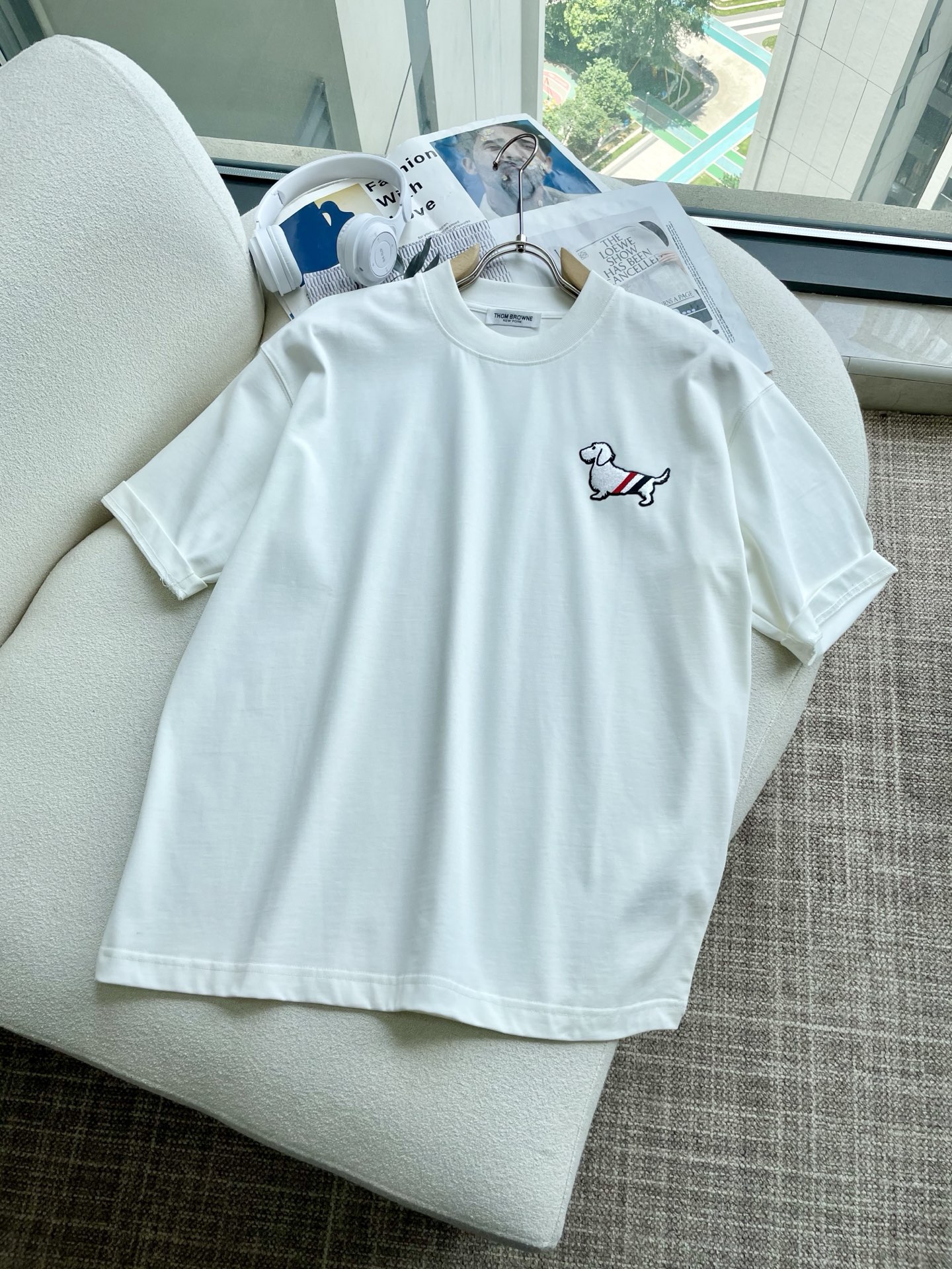 TB2025春夏款/官网同步面料采用重磅纯棉精梳棉面料，OS宽松版型，上身版型超正！日常百搭，衣橱必备单