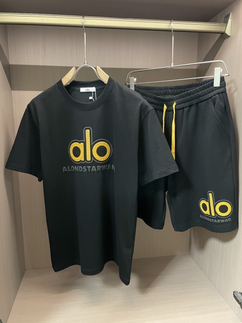 ALO Men's Matching T-Shirt and Shorts Set - Premium Comfort, Stylish Design 1 ALO Men's Matching T-Shirt and Shorts Set - Premium Comfort, Stylish Design