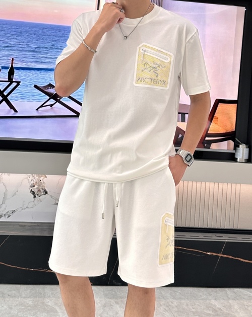 Arcteryx Men's White Short Sleeve and Shorts Set - Casual Summer Outfit 1 Arcteryx Men's White Short Sleeve and Shorts Set - Casual Summer Outfit