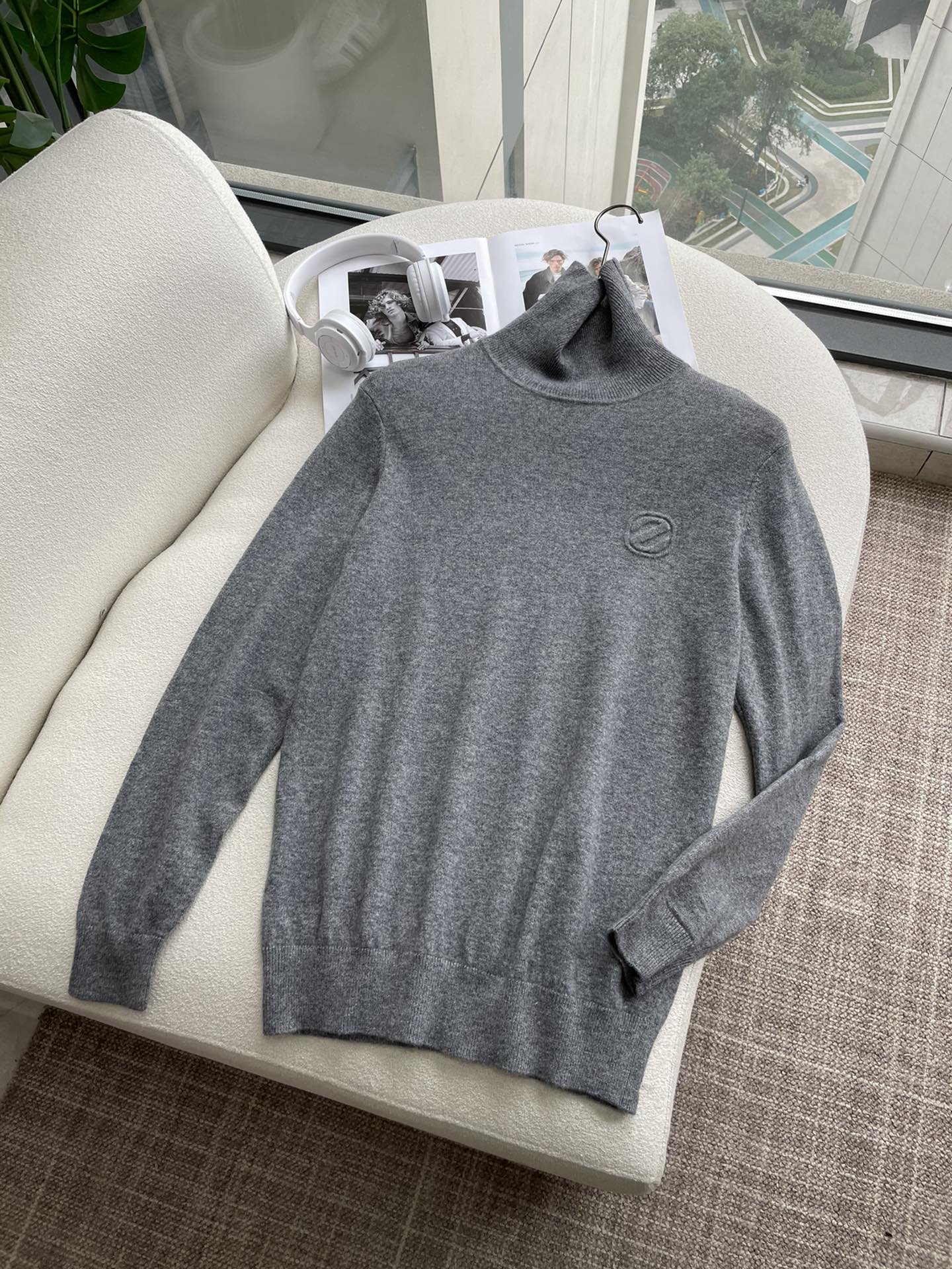 · 杰尼亚 重磅推荐！2025aw秋冬新款 100%绵羊毛 专柜同步 时尚经典基础款针织衫 秋冬必备款 