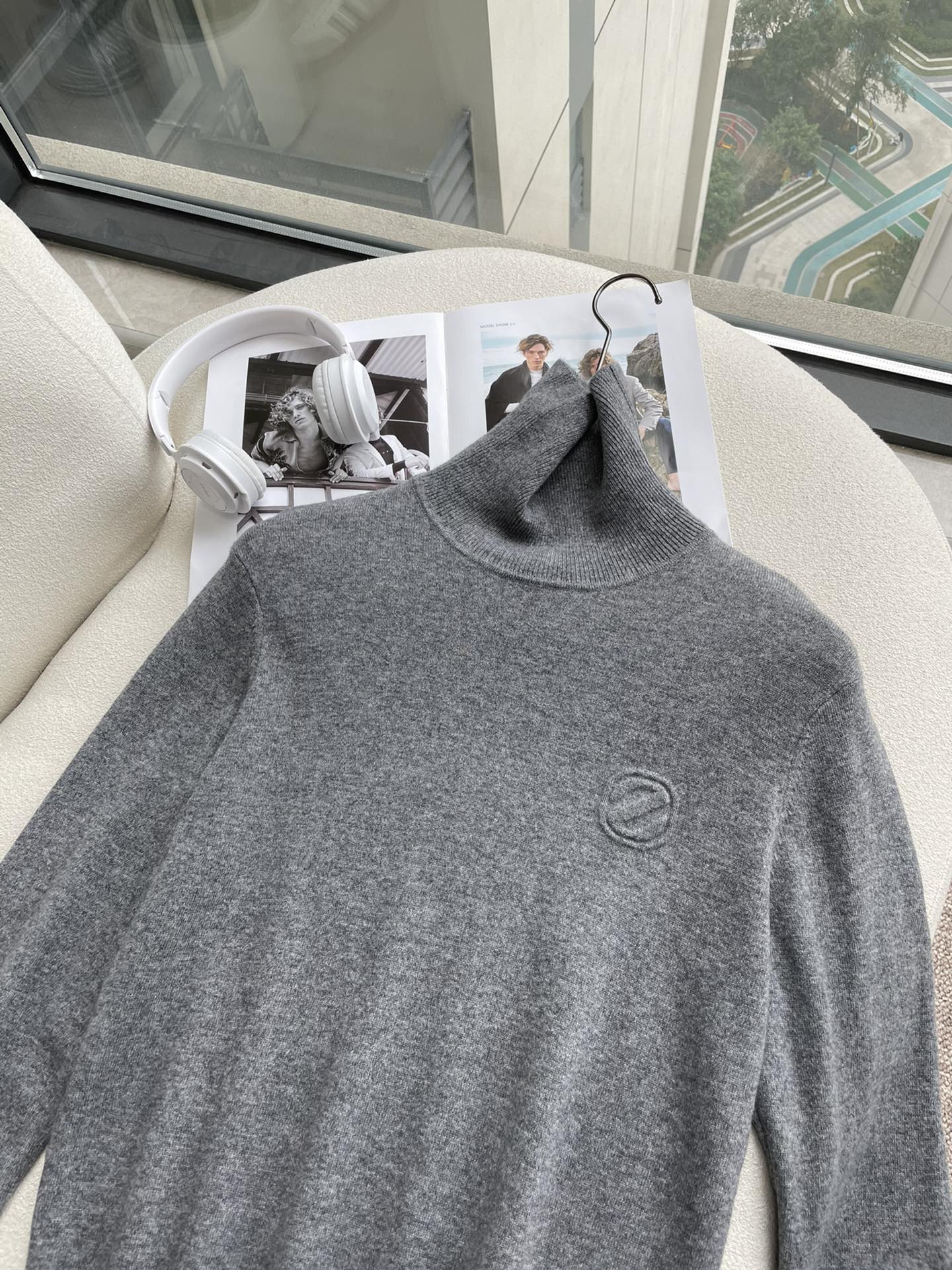 · 杰尼亚 重磅推荐！2025aw秋冬新款 100%绵羊毛 专柜同步 时尚经典基础款针织衫 秋冬必备款 