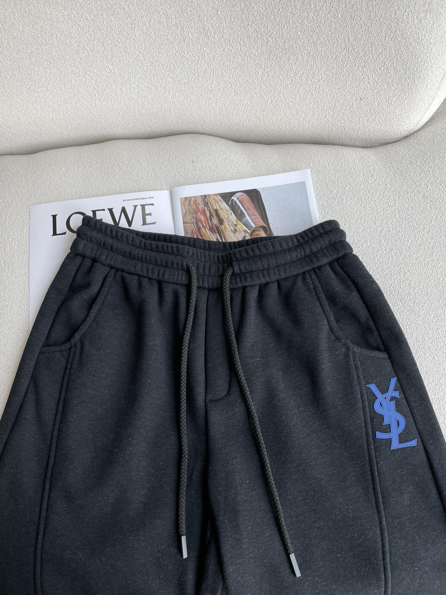 圣罗兰 2025秋冬最新系列男士加厚休闲裤！内里加绒，非常保暖，北方的宝子们赶紧备上！采用客供弹力柔棉材