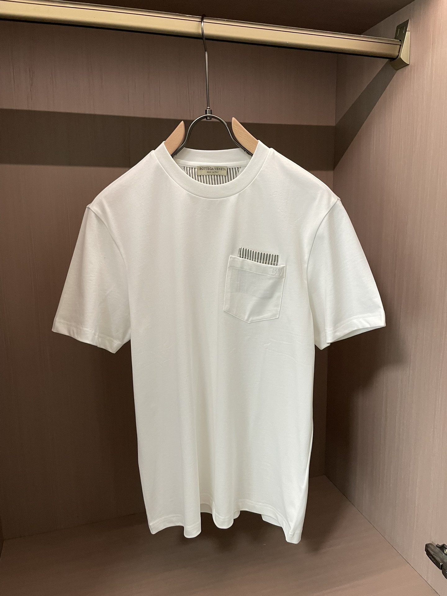 BV 2026春夏新款首发专柜最新款短袖圆领T恤 高端订制 设计前卫时尚！品牌logo重工艺设计 高端定