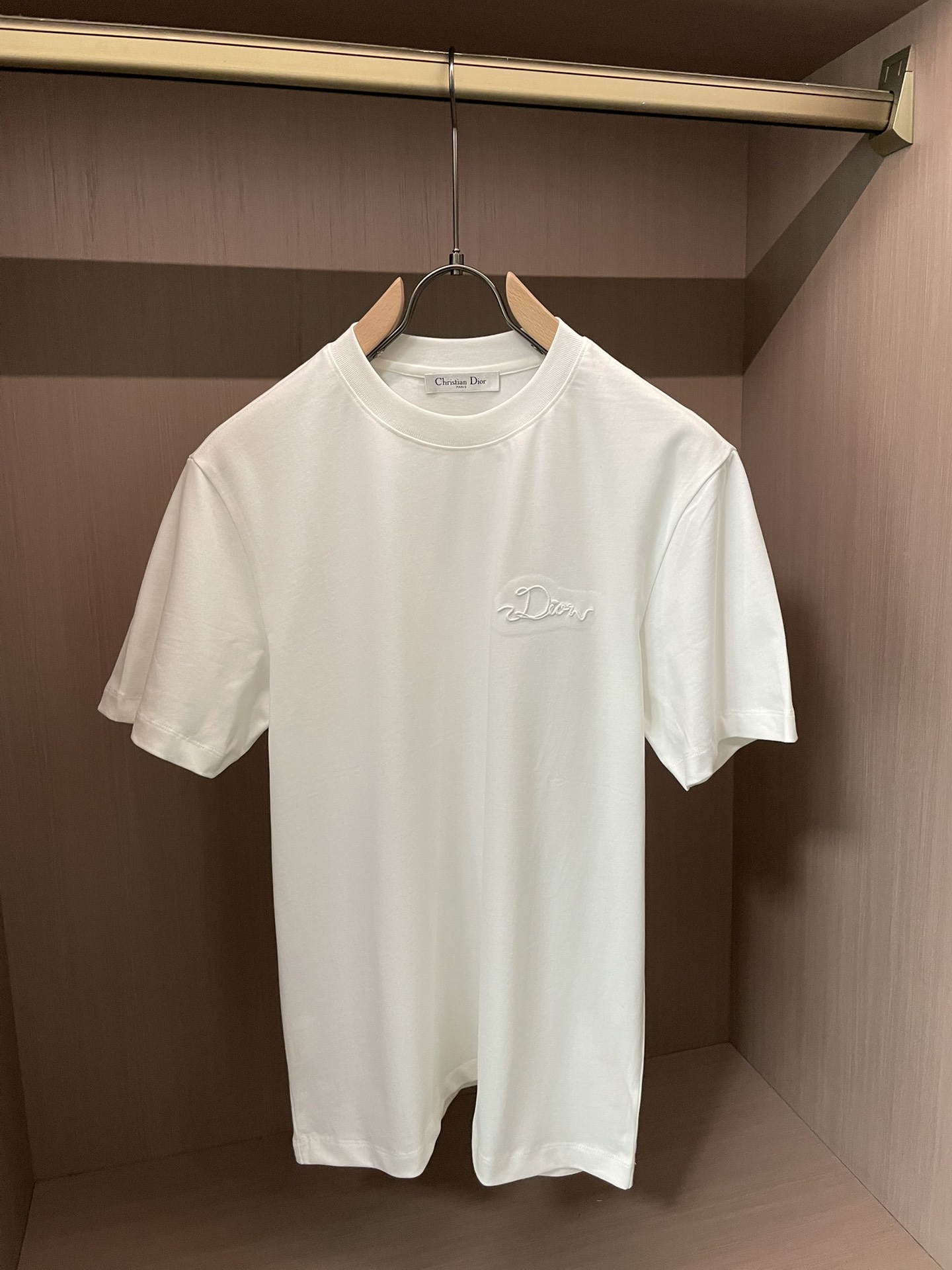 Dior 2026春夏新款首发专柜最新款短袖圆领T恤 高端订制 设计前卫时尚！品牌logo重工艺设计 高