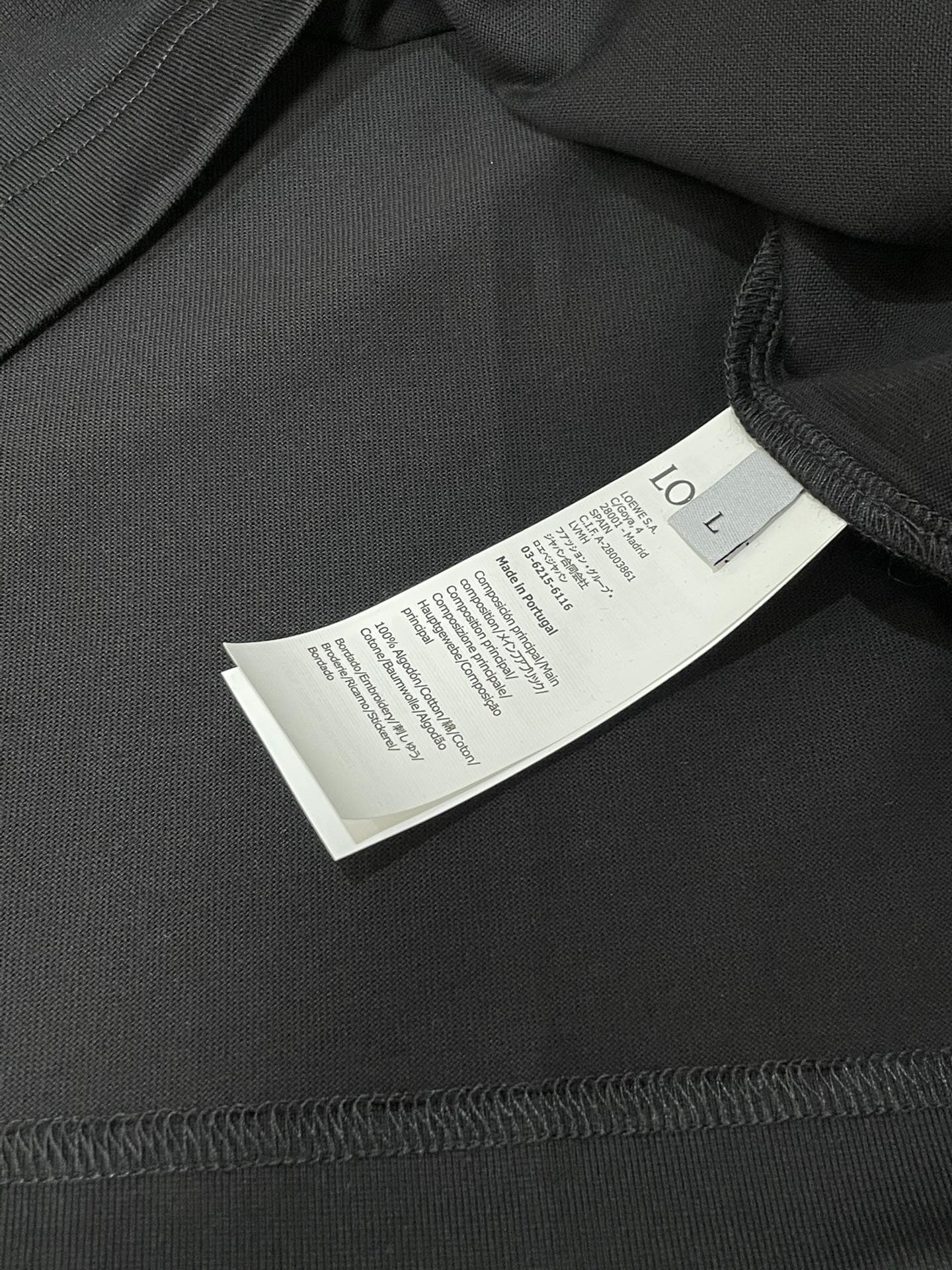 Loewe 2026春夏新款首发专柜最新款短袖圆领T恤 高端订制 设计前卫时尚！品牌logo重工艺设计 