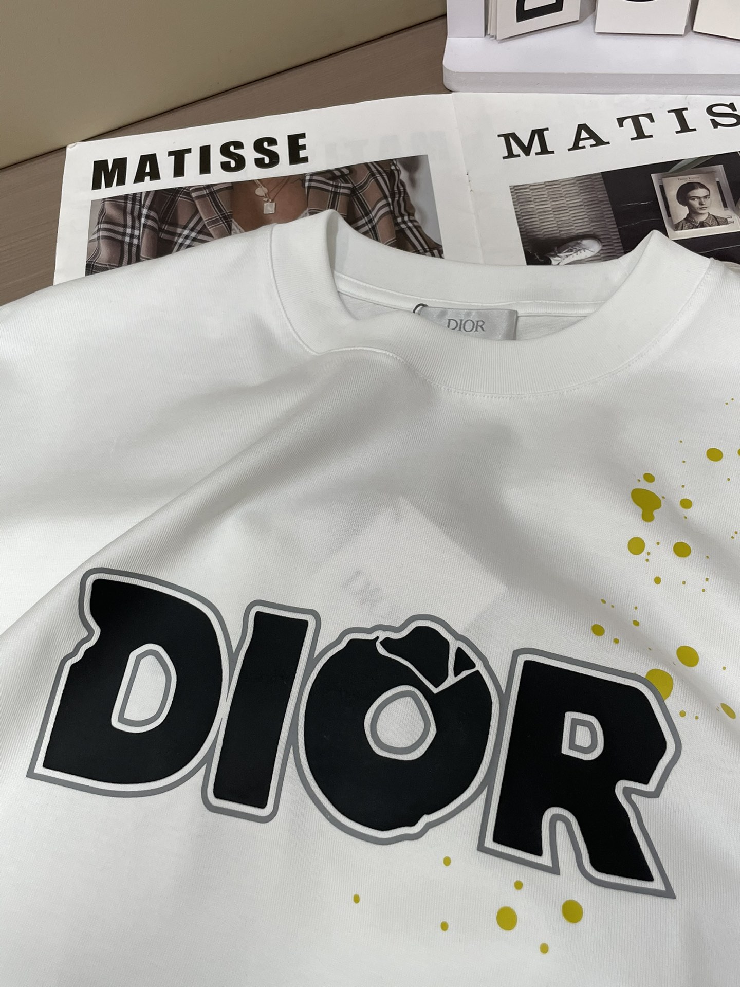 Dior 2026春夏新款首发专柜最新款短袖圆领T恤 高端订制 设计前卫时尚！品牌logo重工艺设计 高