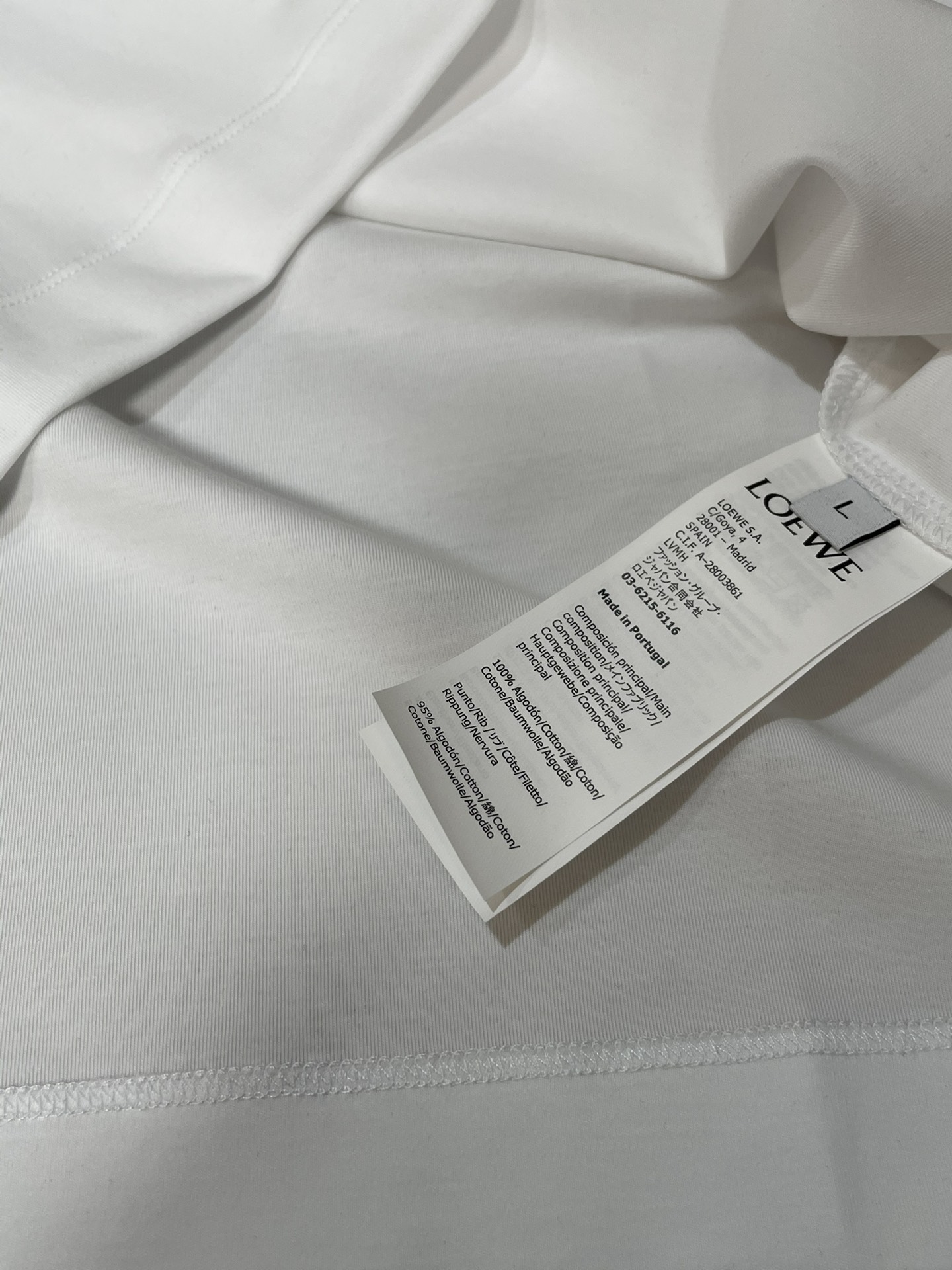 Loewe 2026春夏新款首发专柜最新款短袖圆领T恤 高端订制 设计前卫时尚！品牌logo重工艺设计 