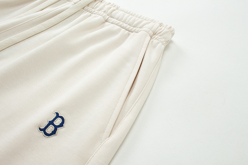 MLB Men and Women Cotton Sporting Shorts in Cream and Black, Sizes S-XXL - 图片 4